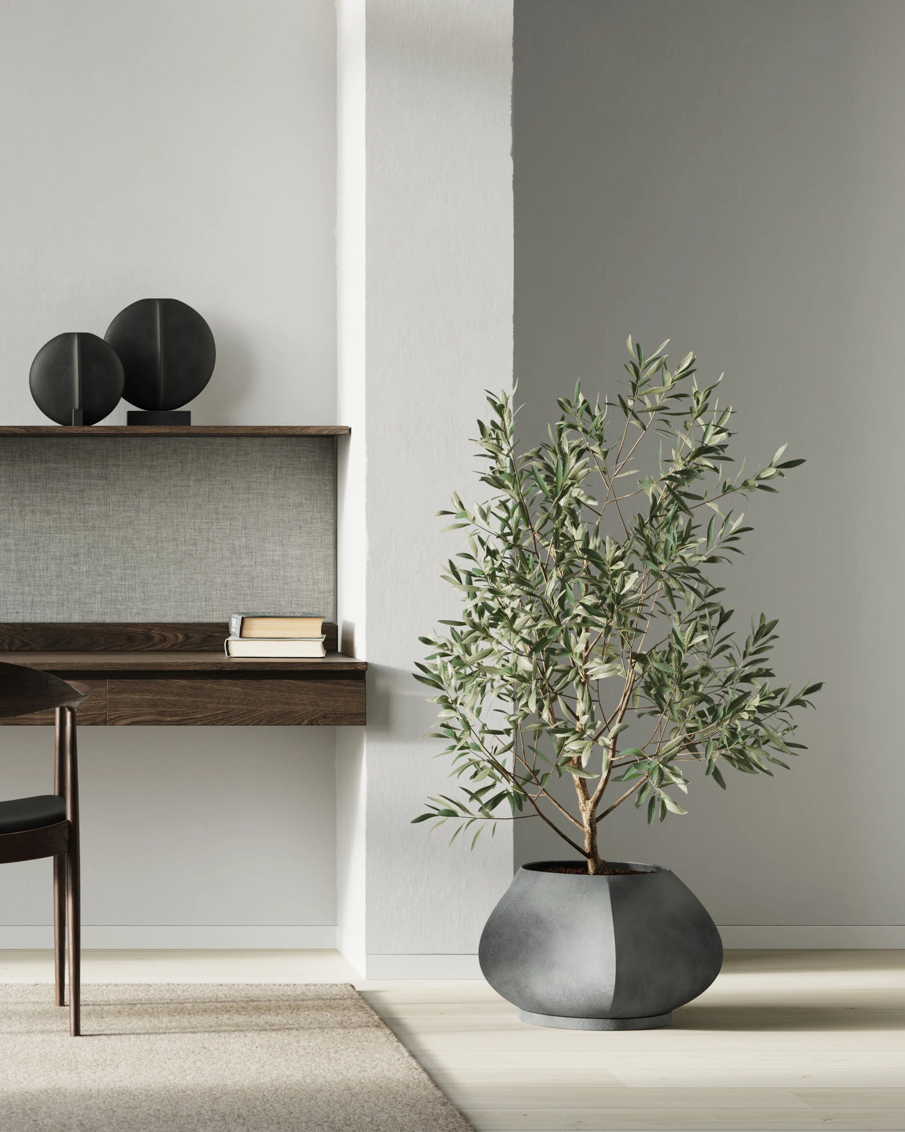 Arket Plant Pot, Medio - Dark Grey - Image 7