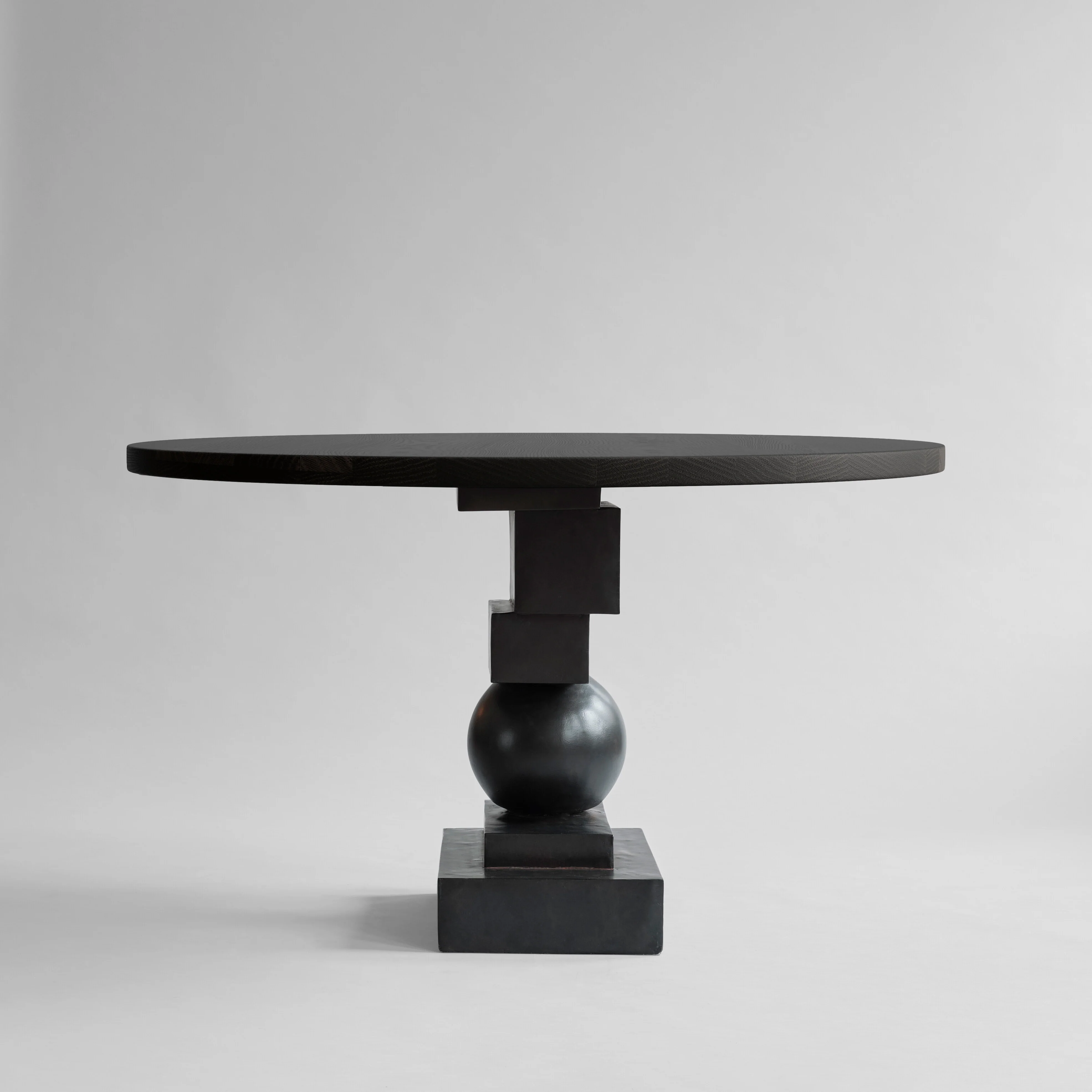 Artist Dining Table, Ø120 - Coffee Black Oak - Image 7