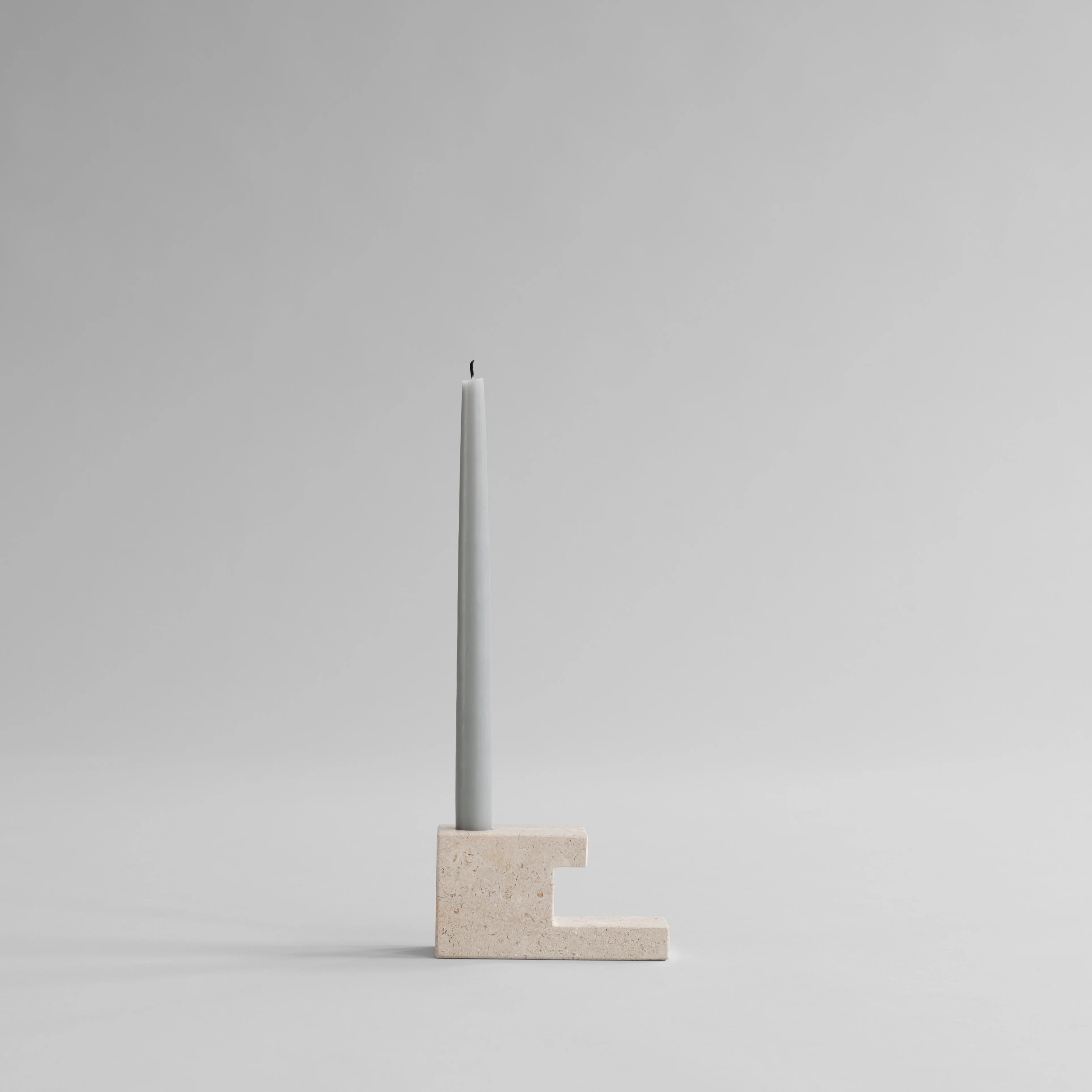 Brick Candle Holder, Low - Limestone - Image 12