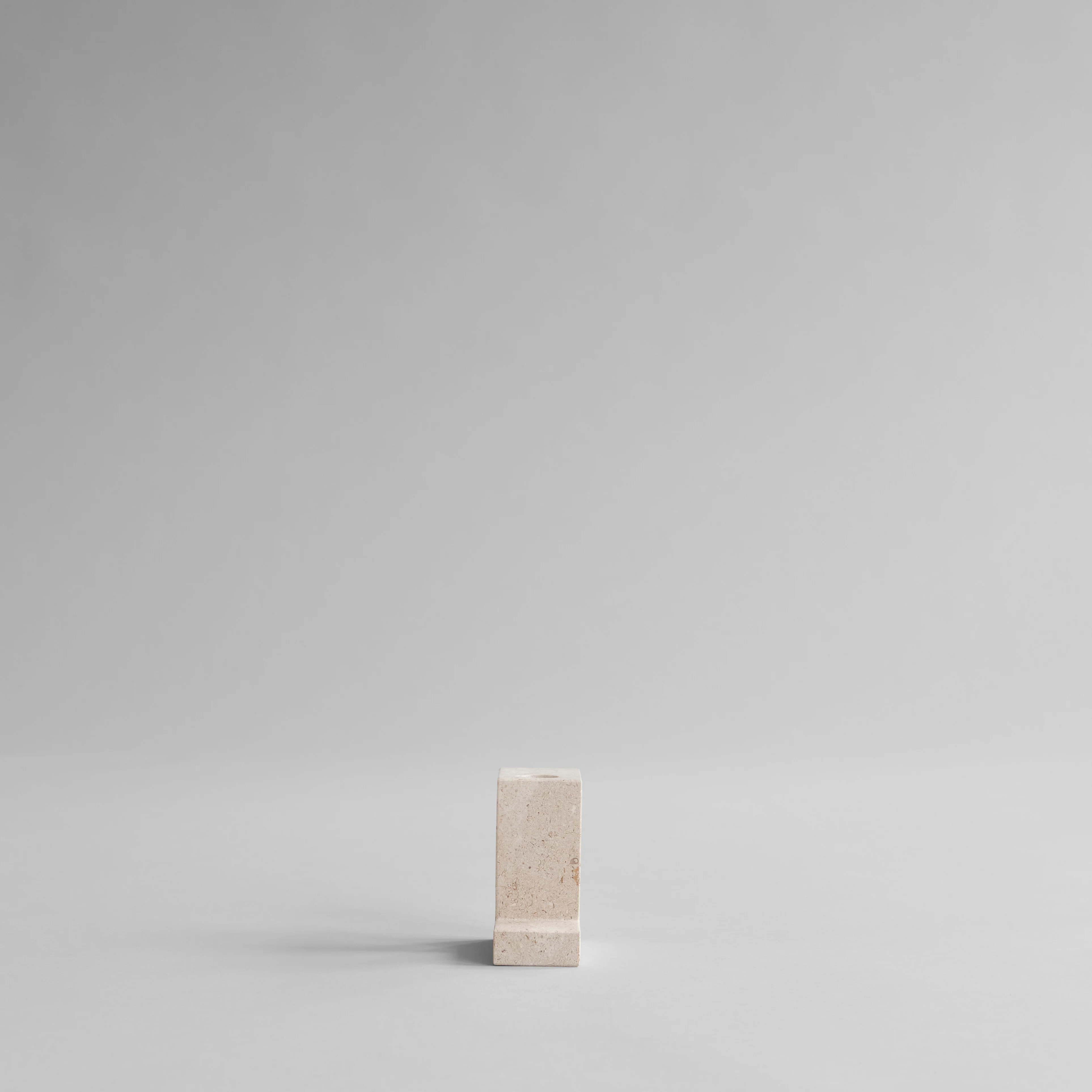 Brick Candle Holder, Tall - Limestone - Image 9