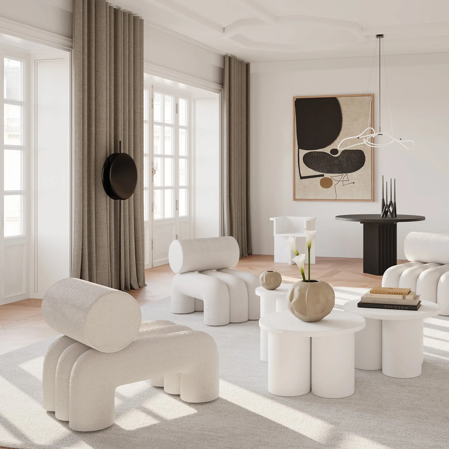 Brutus Dining Chair - Bone White - Image 4