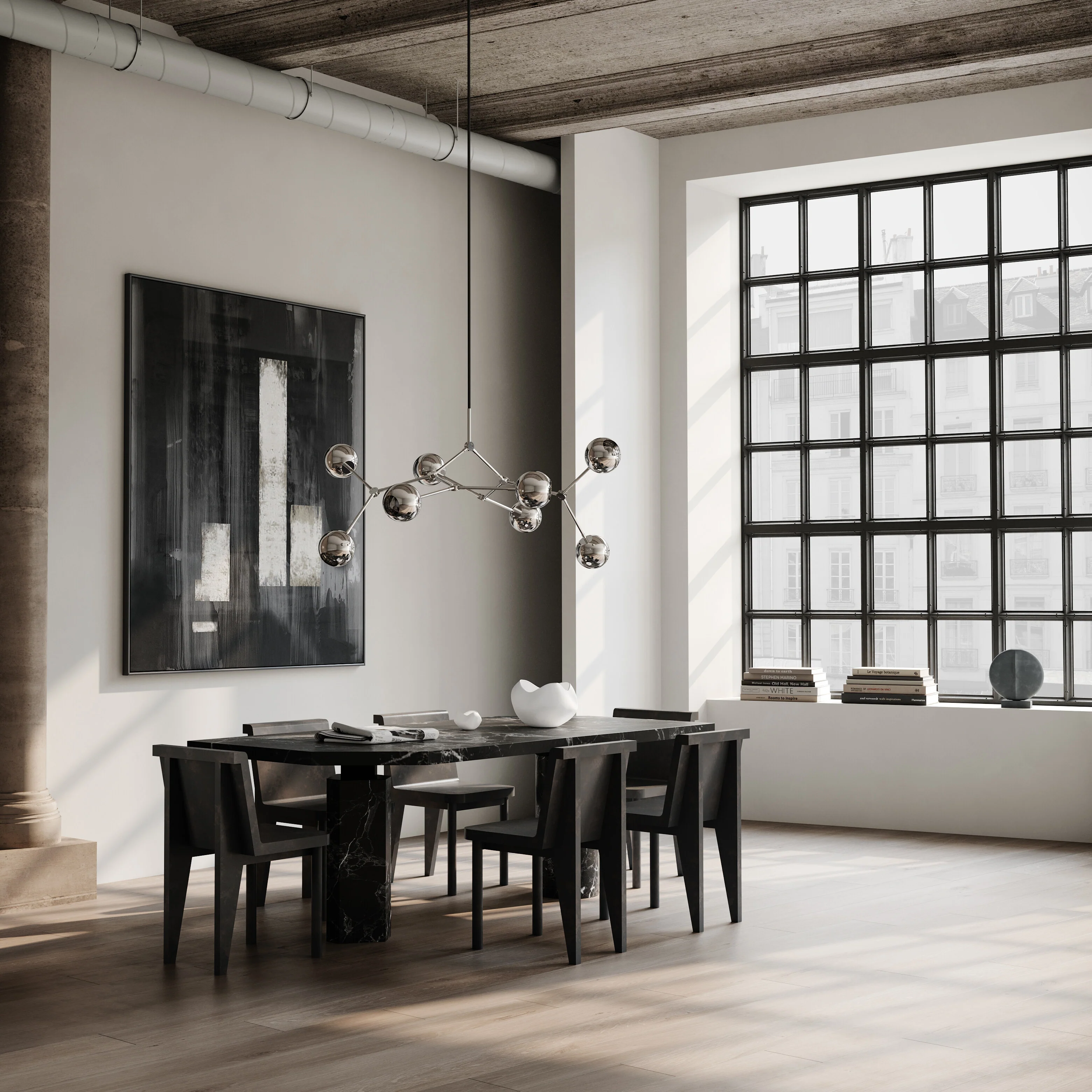 Brutus Slim Dining Chair - Coffee - Image 6