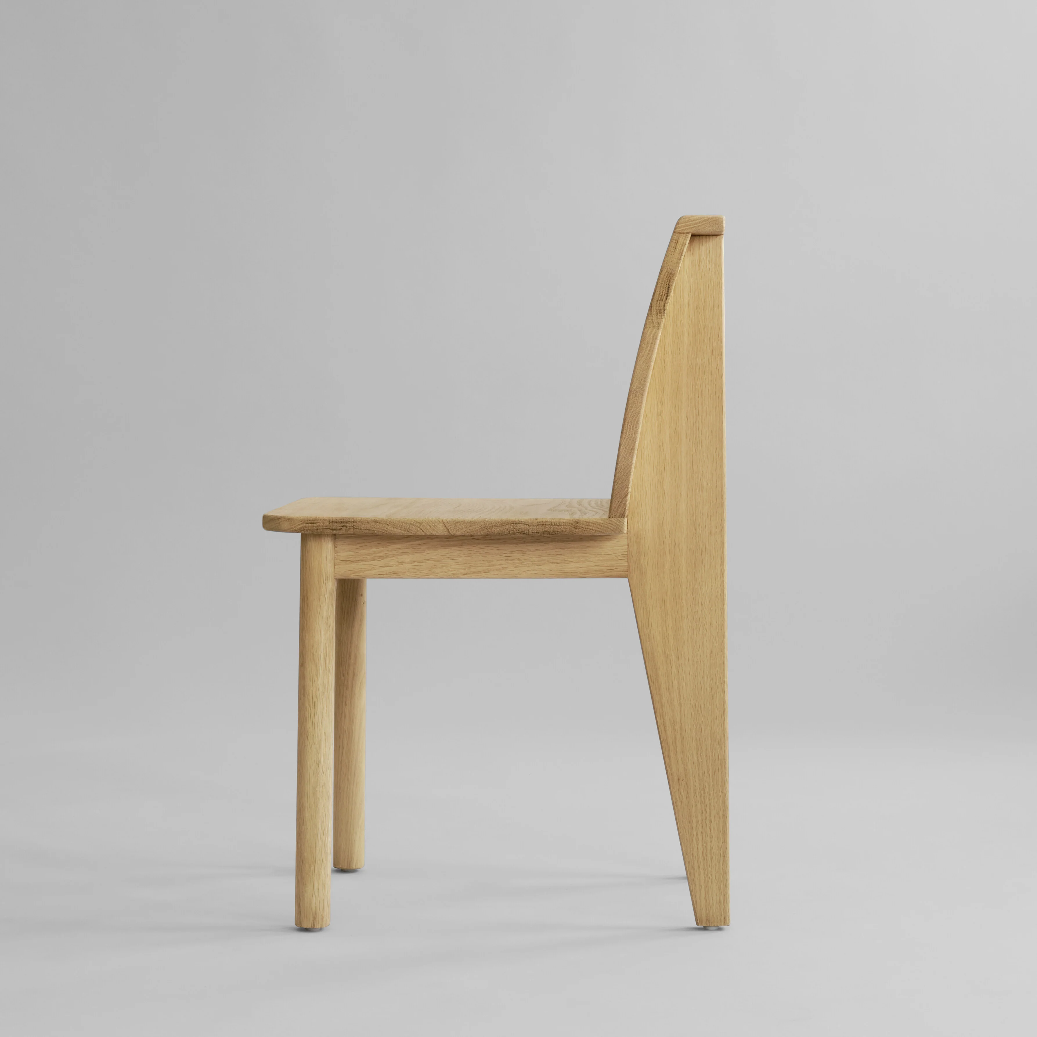 Brutus Slim Dining Chair - Natural Oak - Image 4