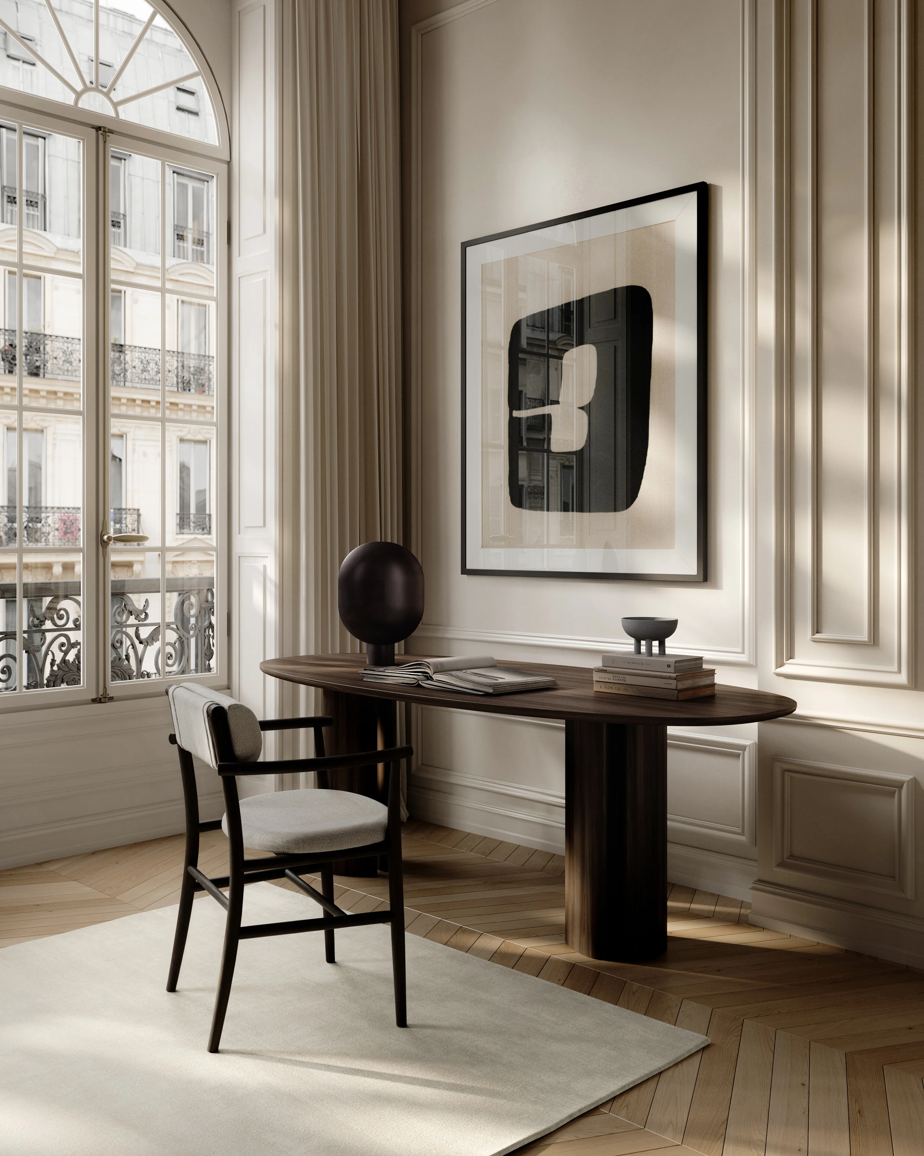 Clam Table Lamp - Burned Black - Image 3