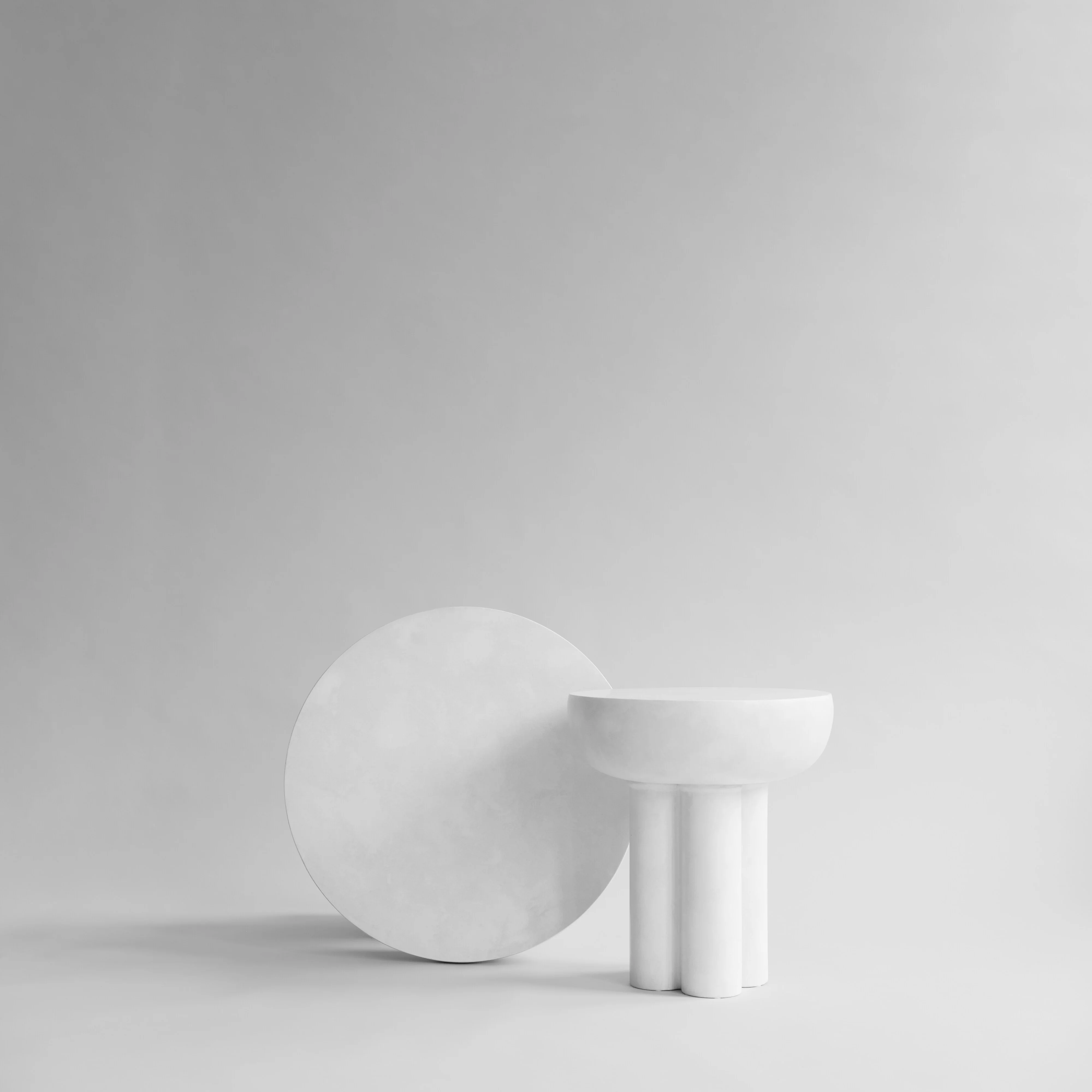 Crown Table, Tall - Bone White - Image 6