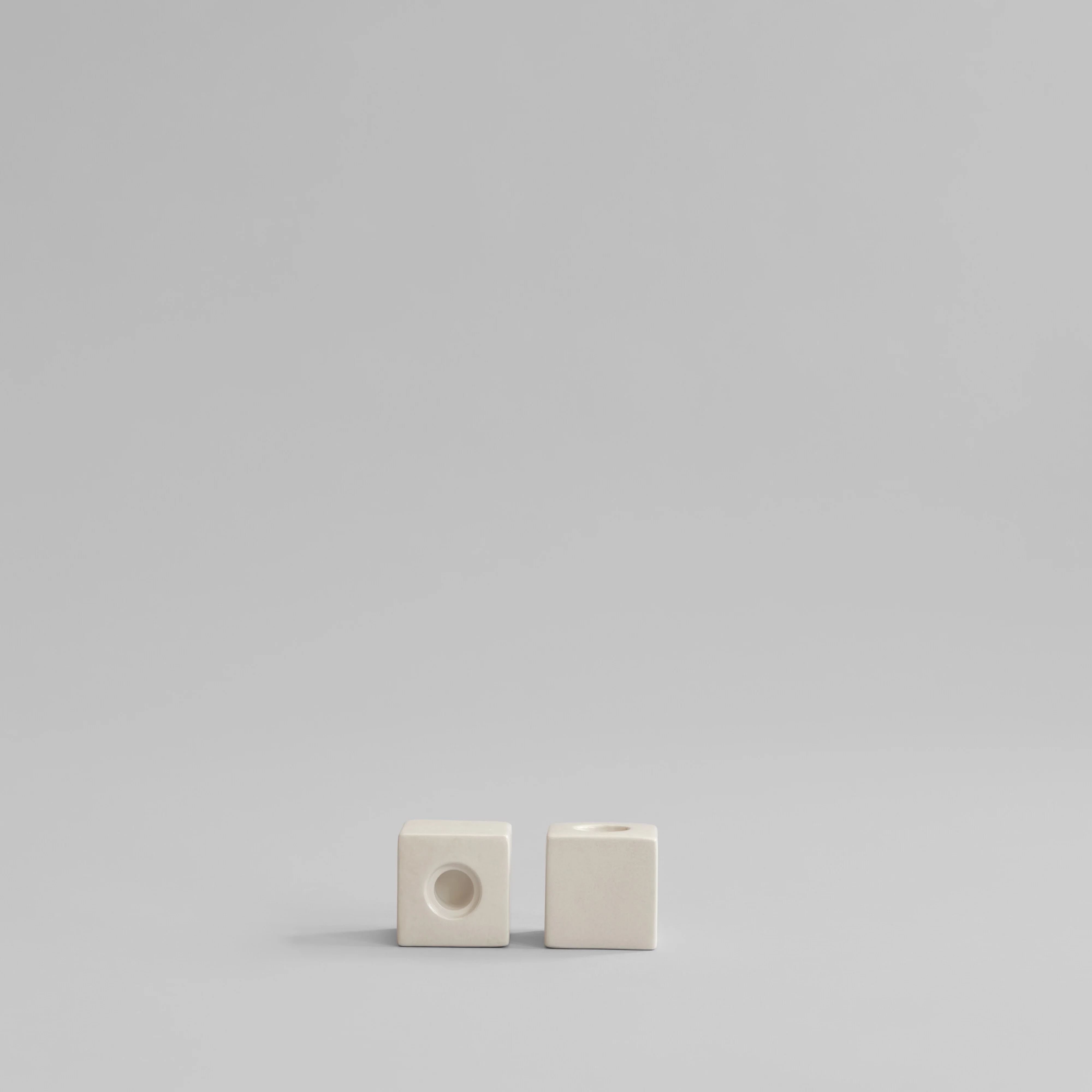 Cube Candle Holders - High Glaze Birch - Image 4