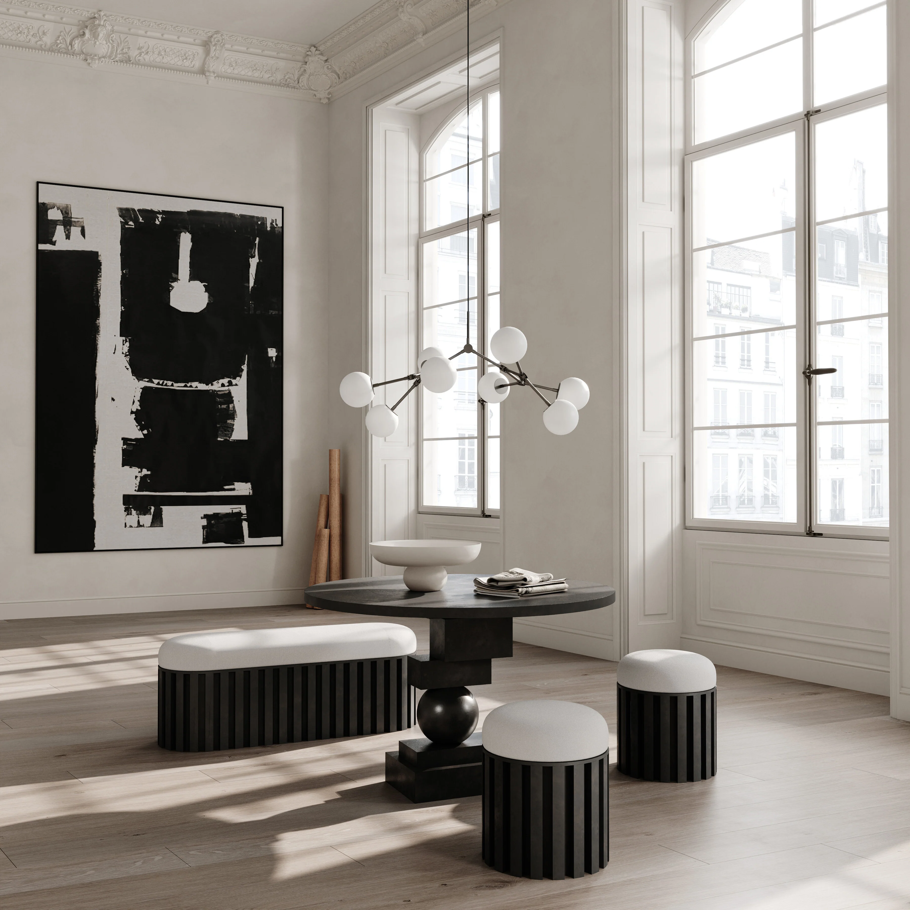 Drop Chandelier Bulp, Mini - Grey (5m) - Image 2