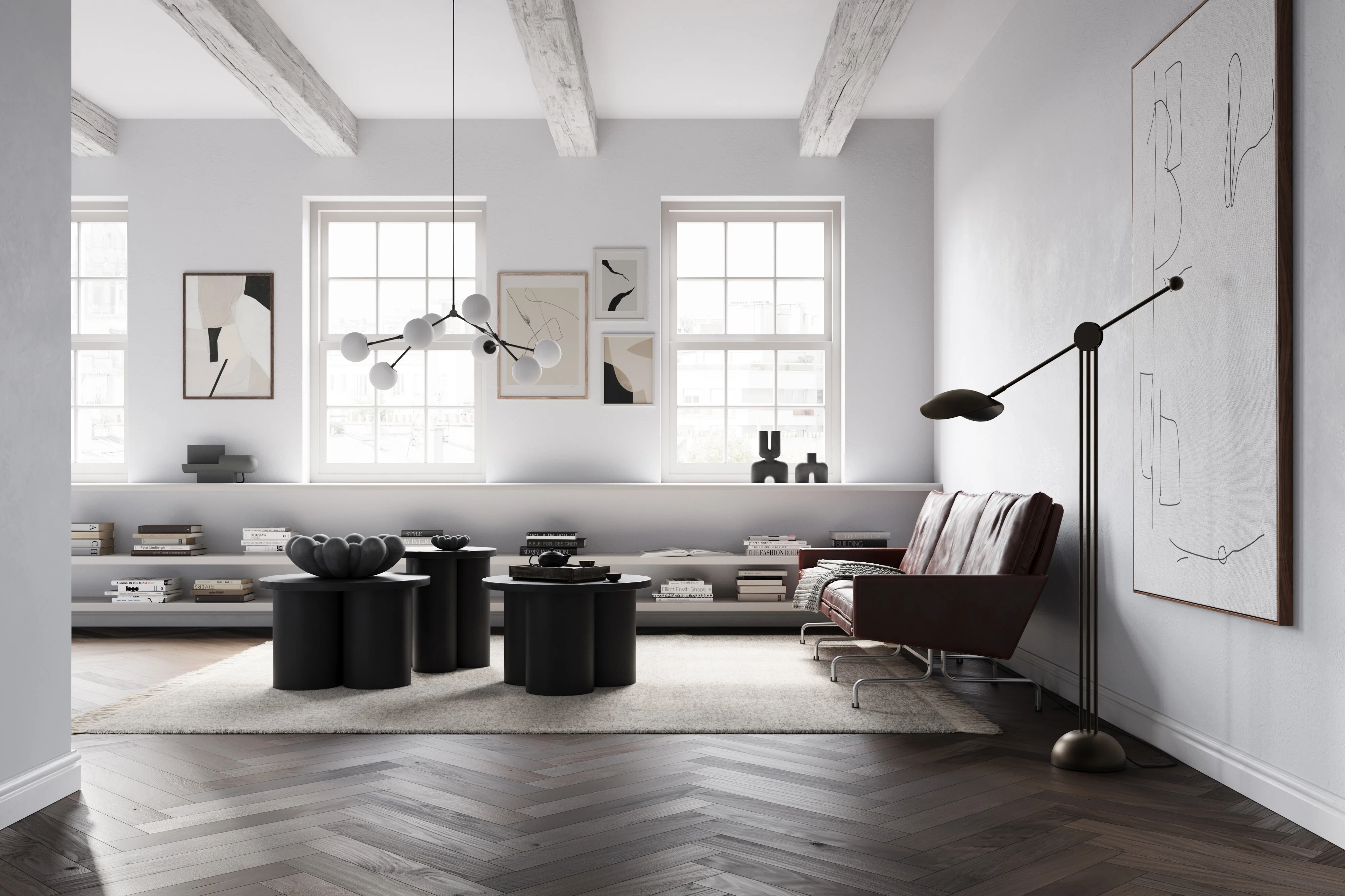 Drop Chandelier Bulp, Mini - Grey (5m) - Image 3