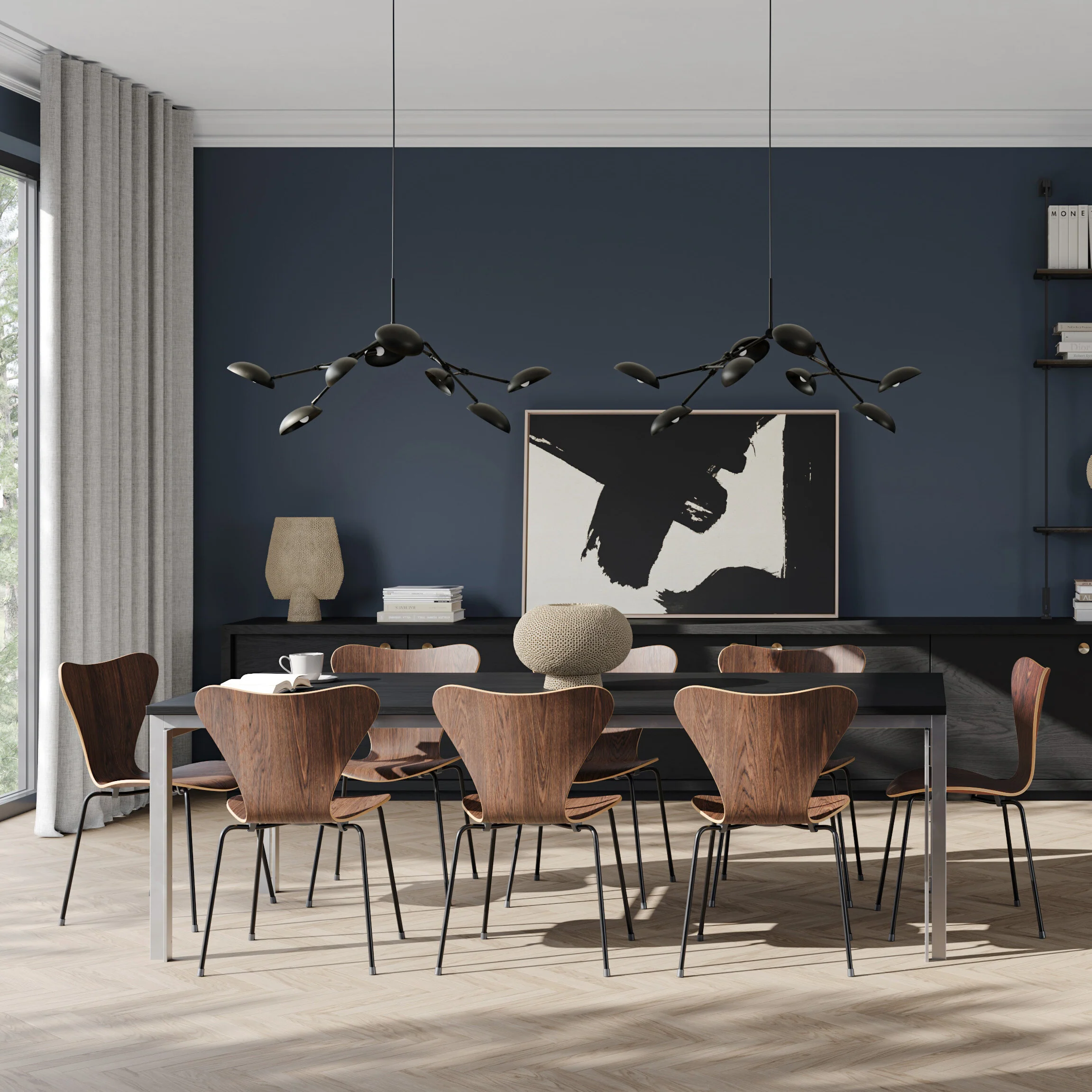 Drop Chandelier, Mini - Bronze (5m) - Image 3