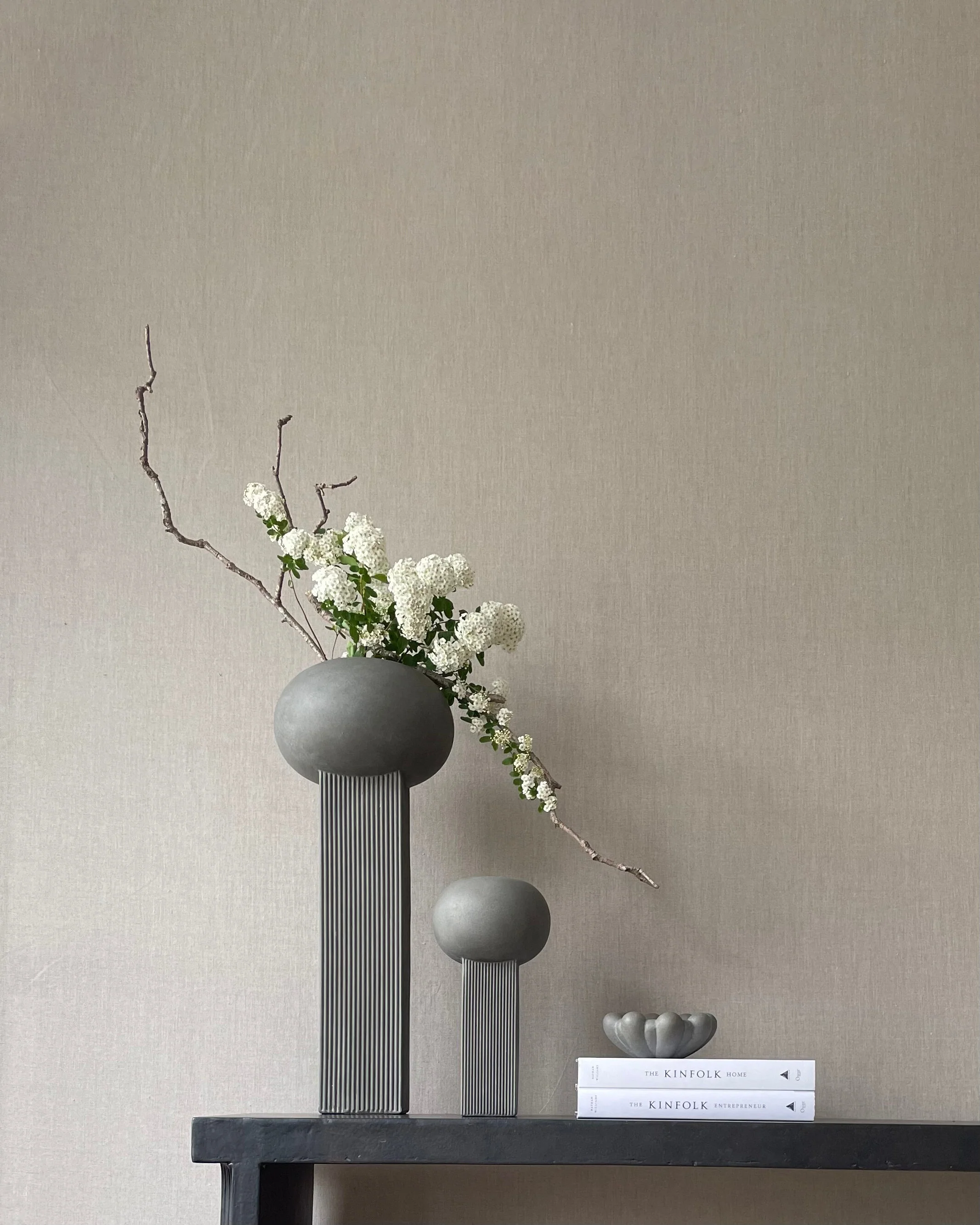 Empire Vase, Mini - Dark Grey - Image 2