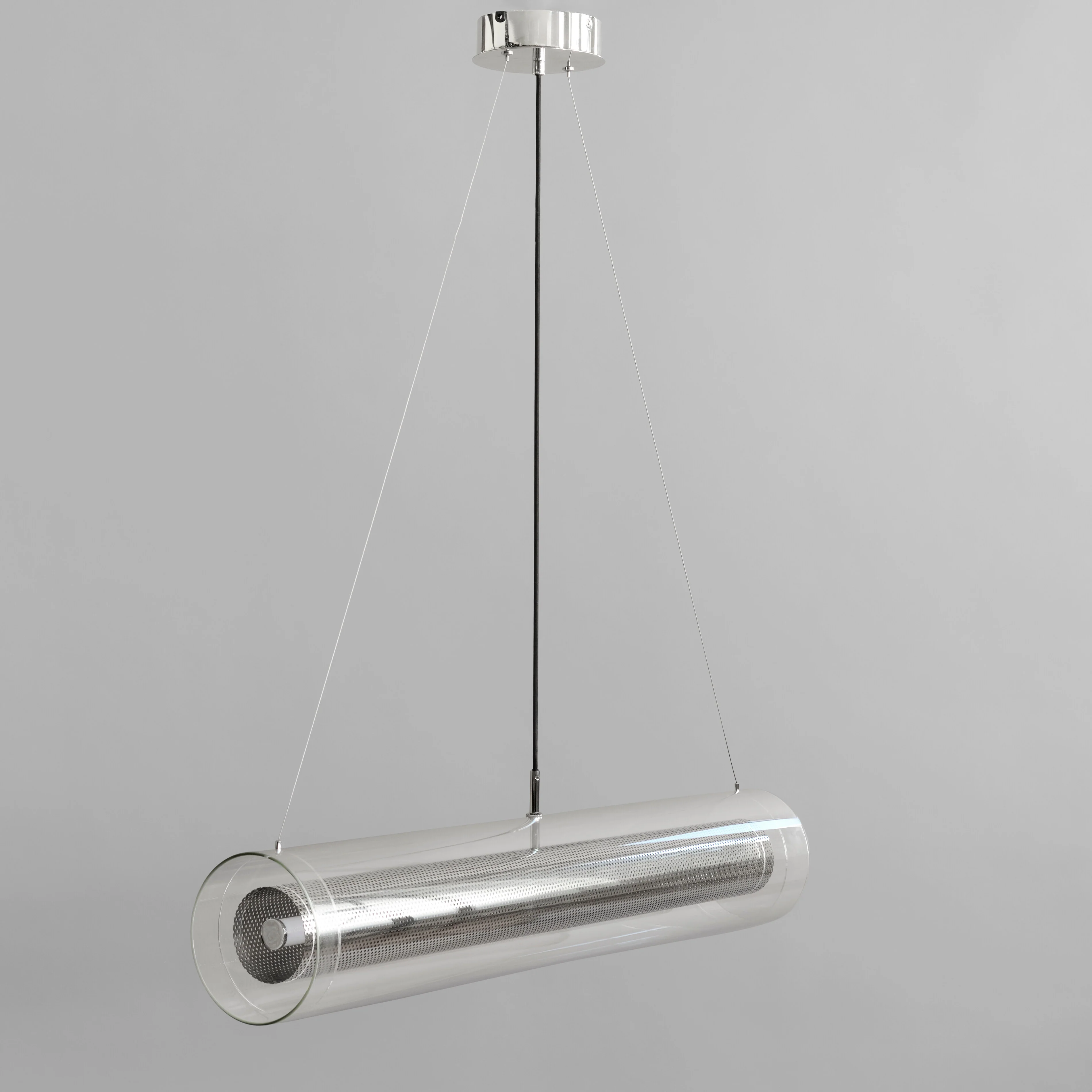 Frame Pendant Lamp, Fat - Chrome - Image 3