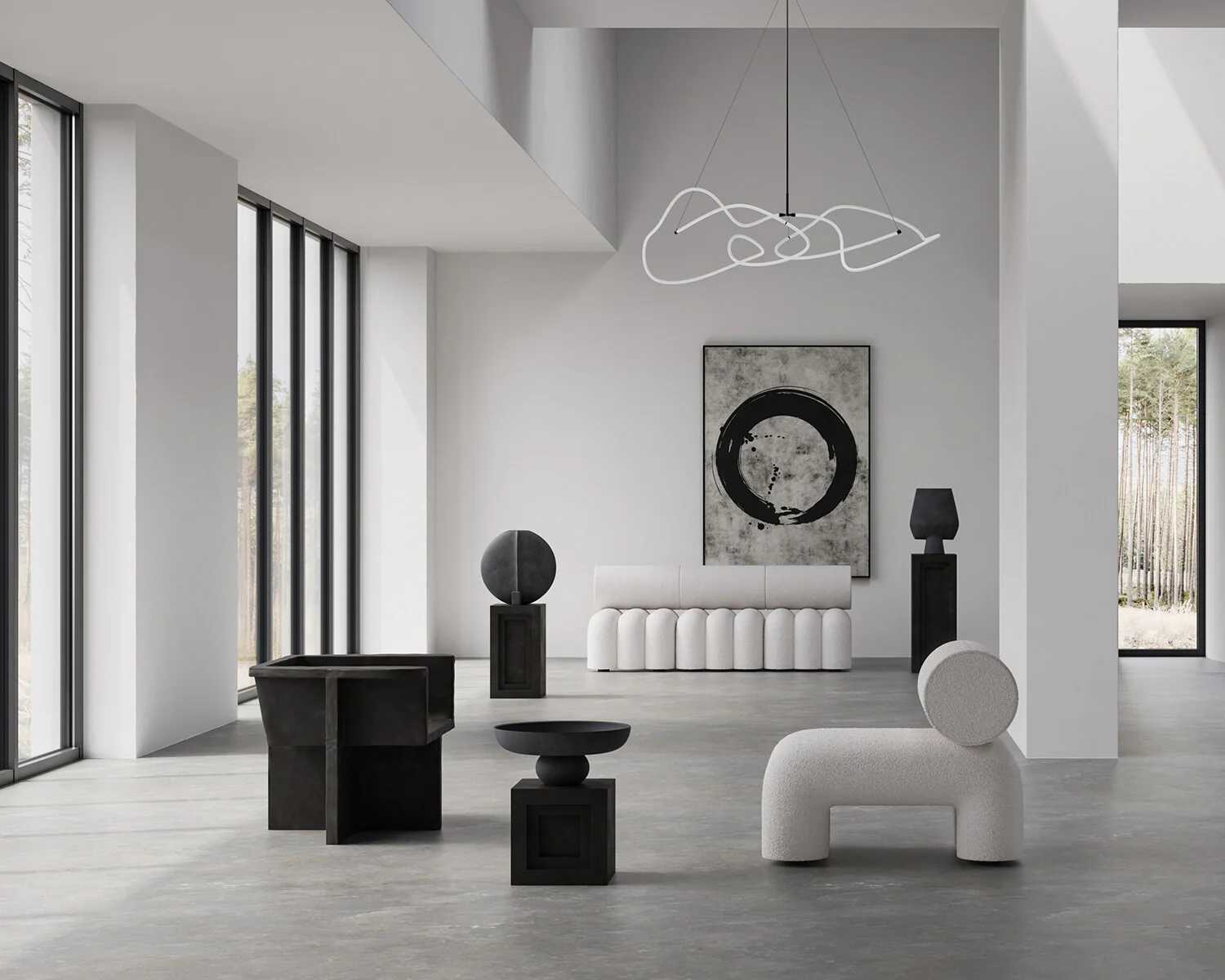Ghost Chandelier, Big - Neon (5m) - Image 5