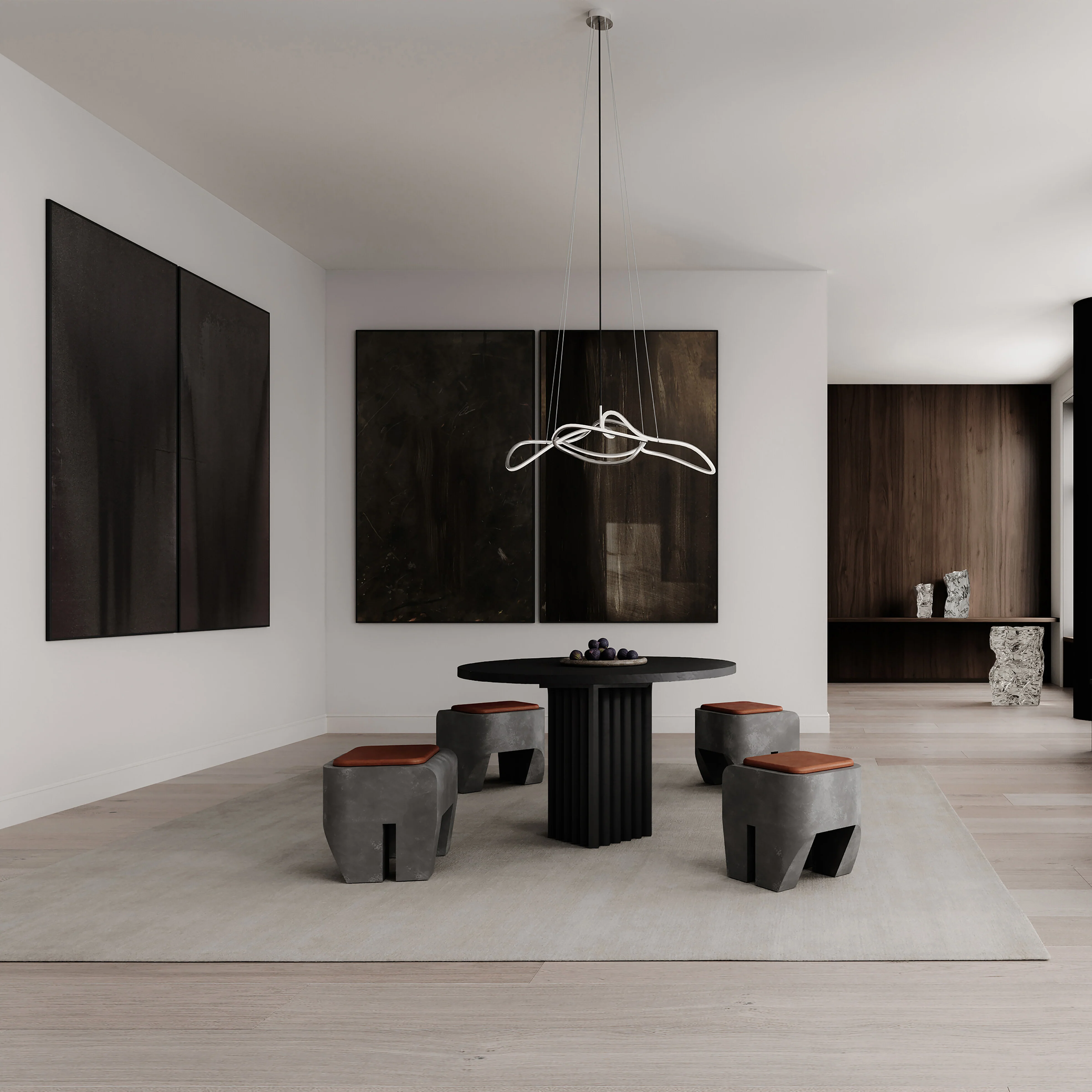 Ghost Chandelier, Mini - Chrome (5m) - Image 3