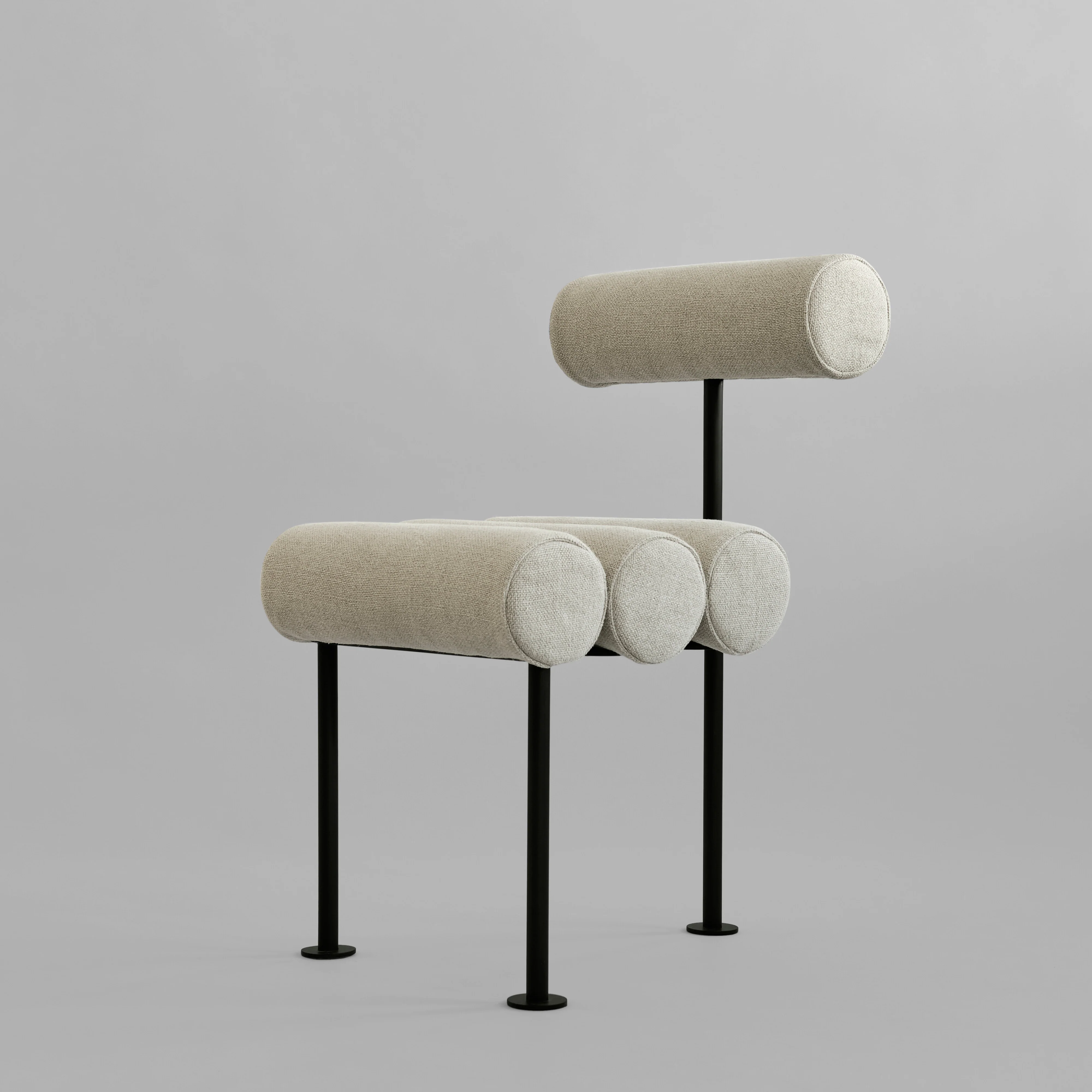 Hiro Dining Chair, Black Frame - Sand (8047-2) - Image 11