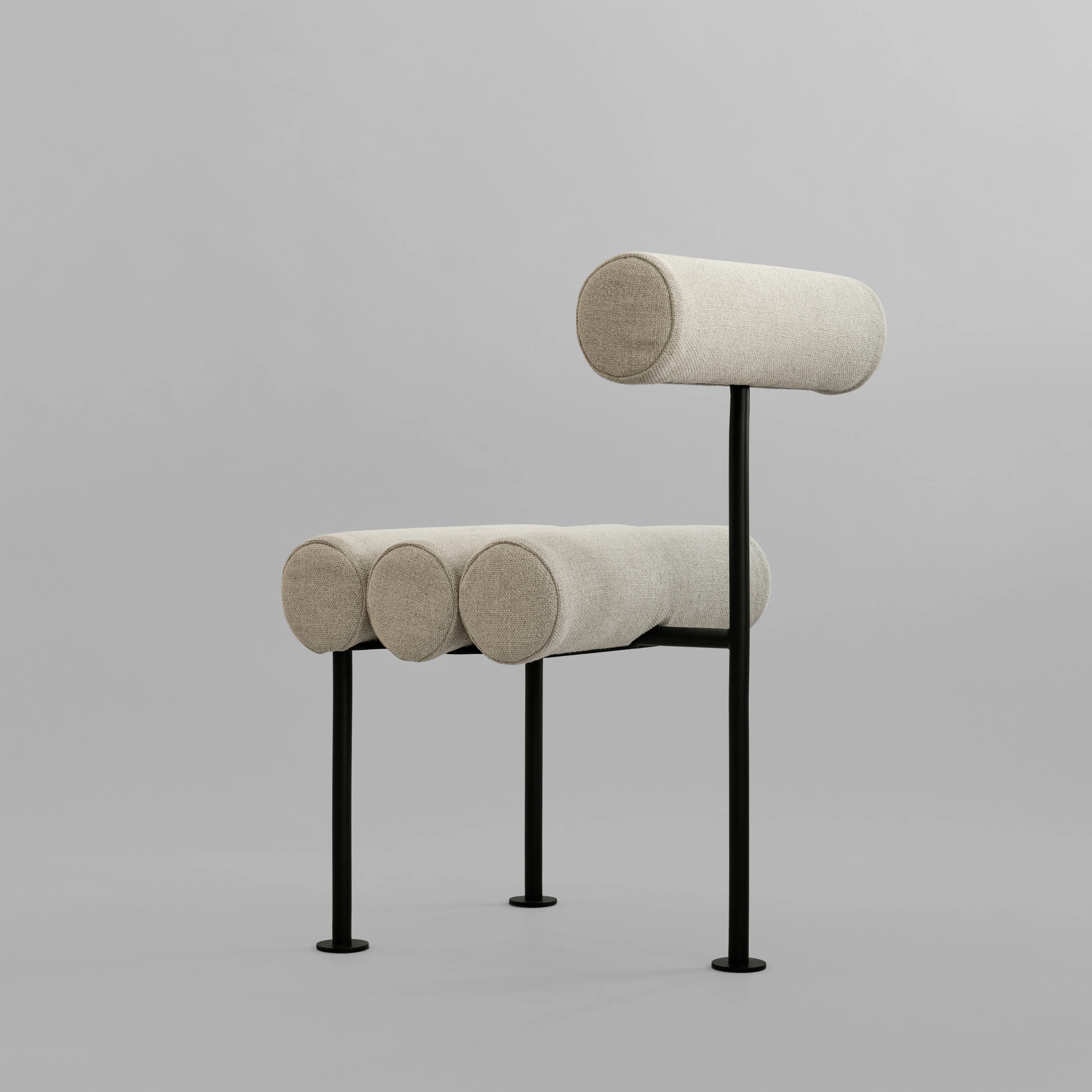 Hiro Dining Chair, Black Frame - Sand (8047-2) - Image 13