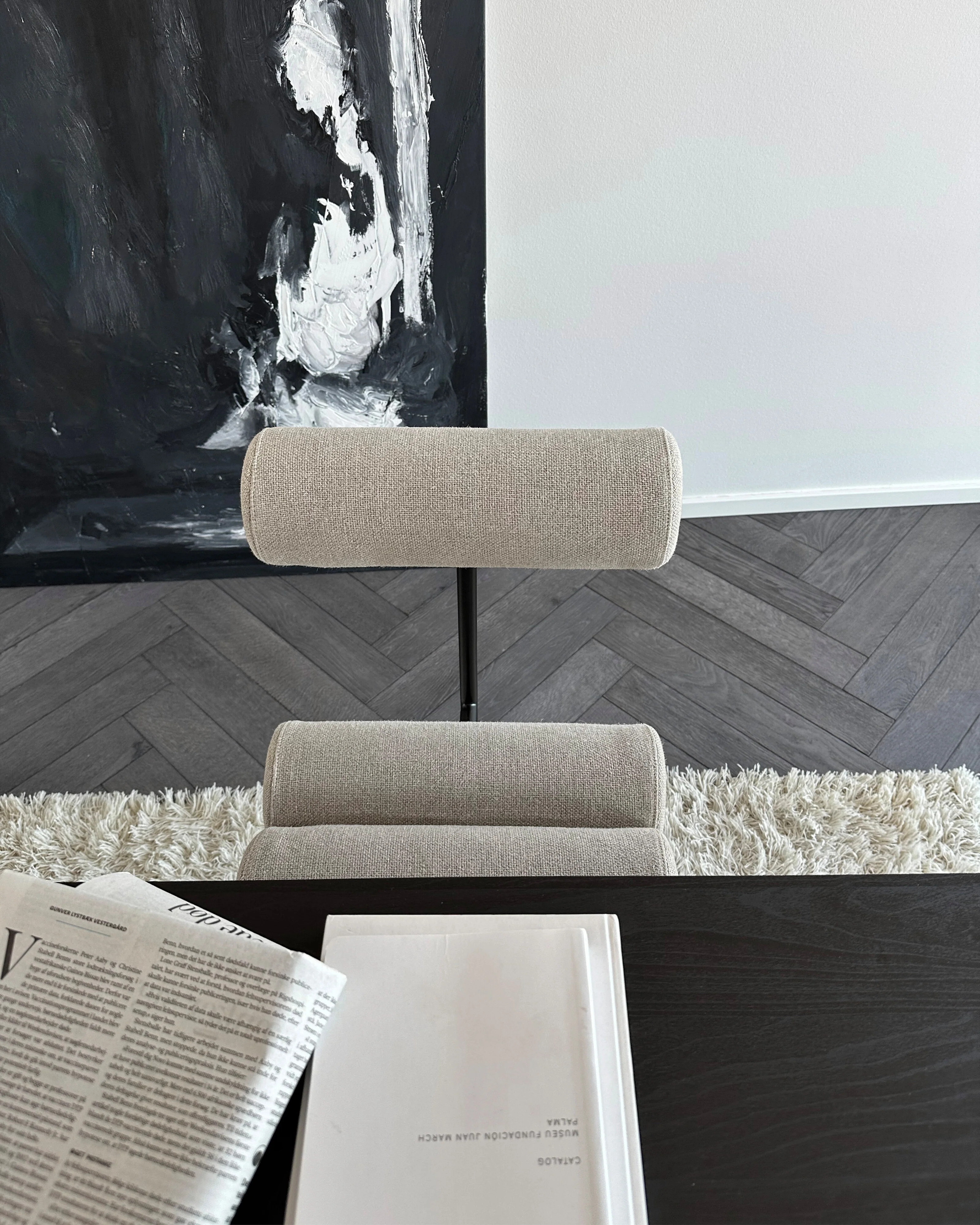 Hiro Dining Chair, Black Frame - Sand (8047-2) - Image 7