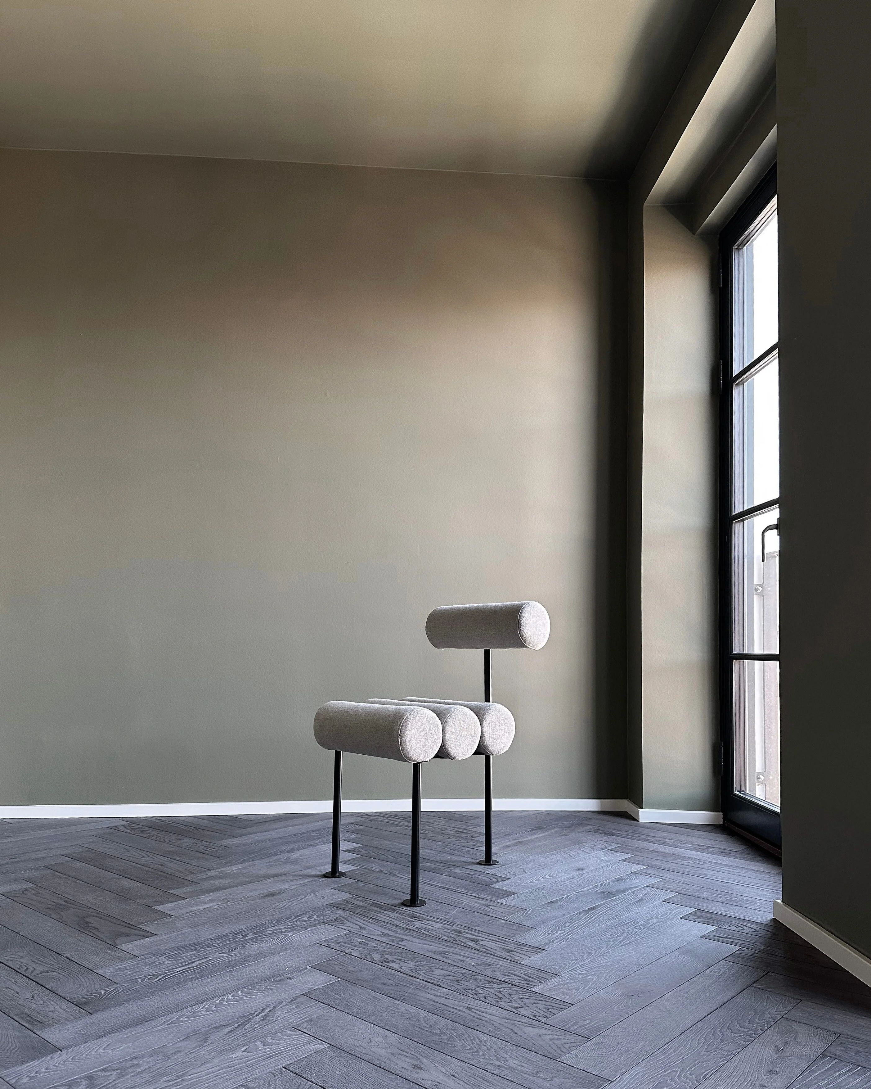 Hiro Dining Chair, Black Frame - Sand (8047-2) - Image 9