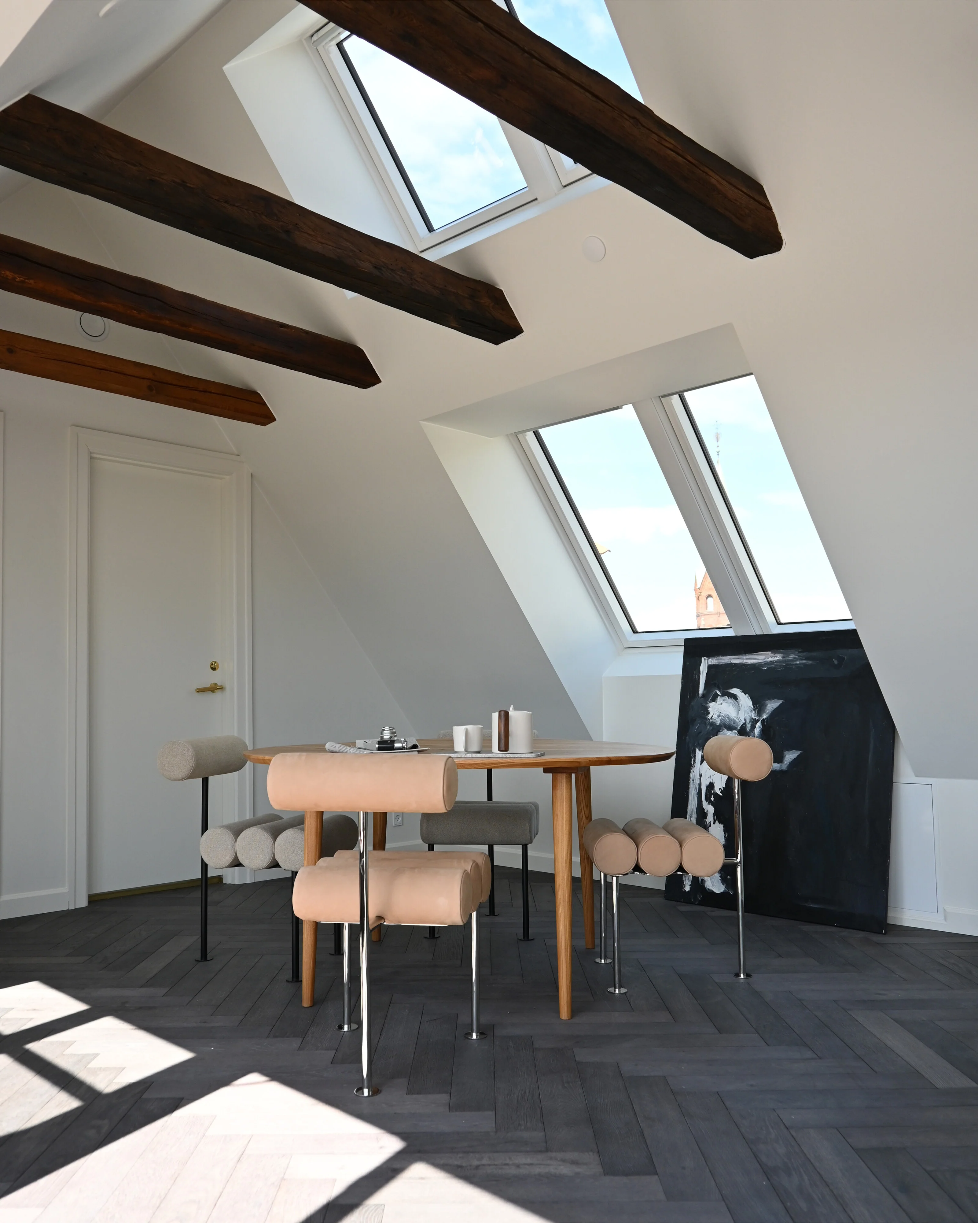 Hiro Dining Chair, Stainless Steel - Nubuck - Image 5