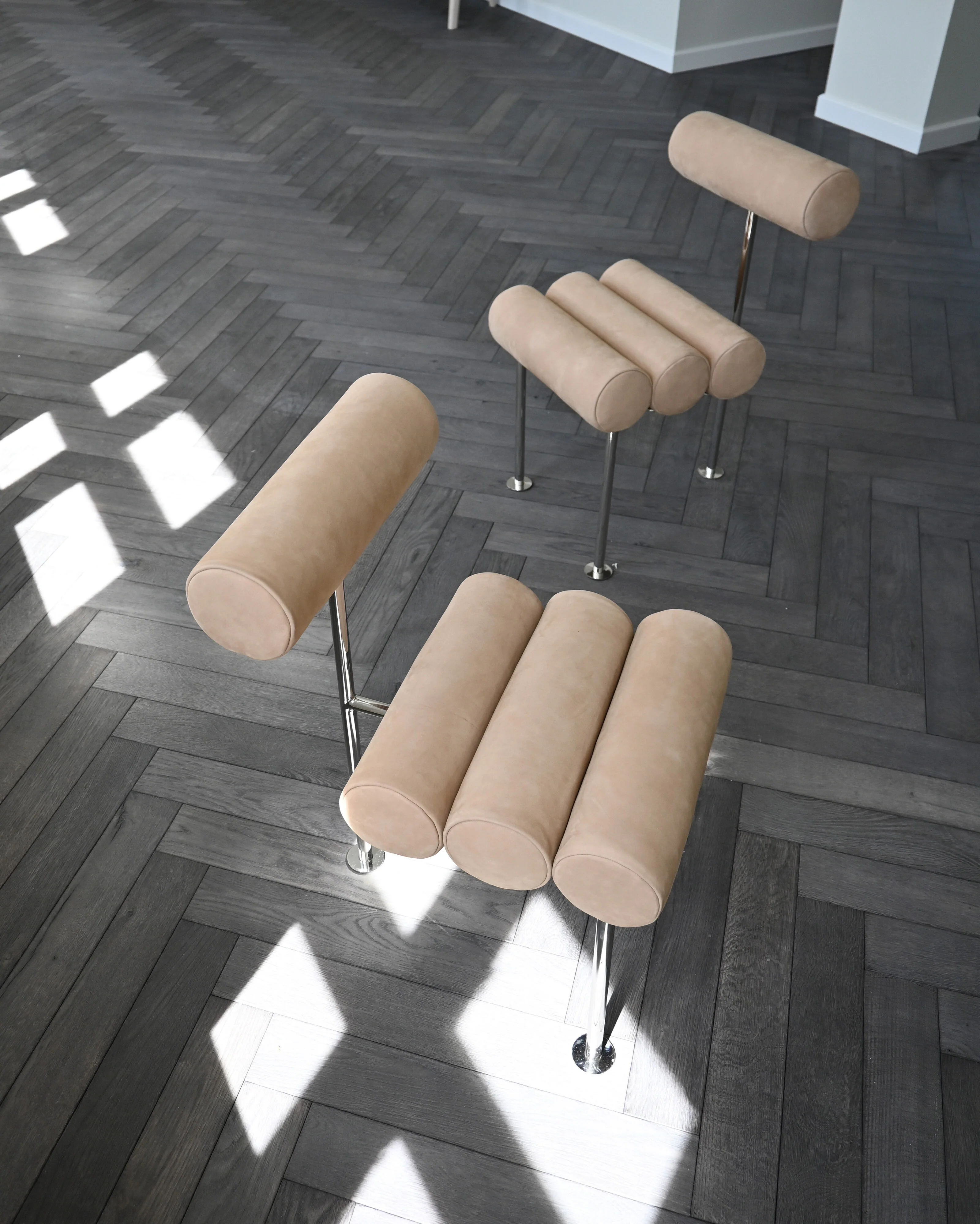 Hiro Dining Chair, Stainless Steel - Nubuck - Image 7