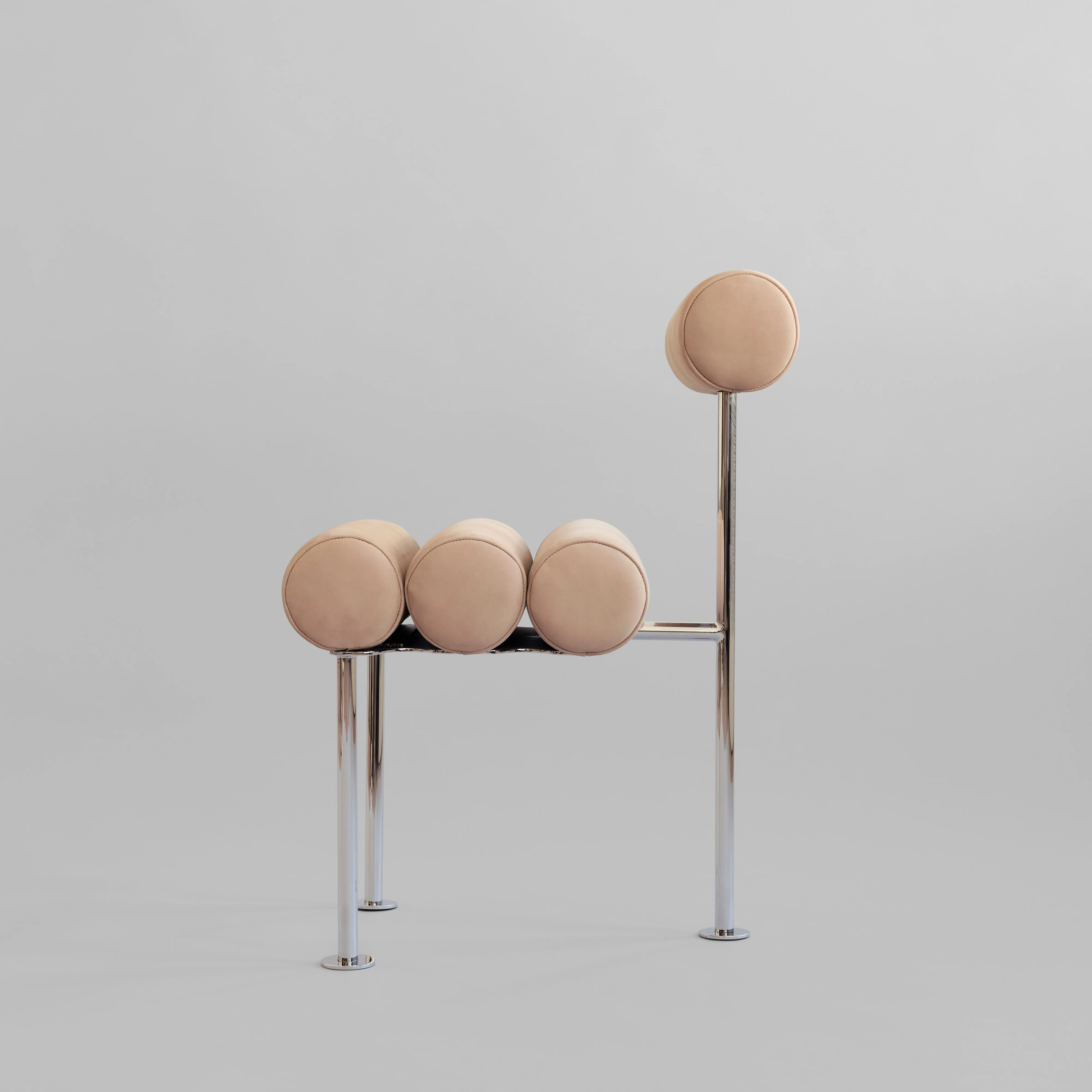 Hiro Dining Chair, Stainless Steel - Nubuck - Image 9