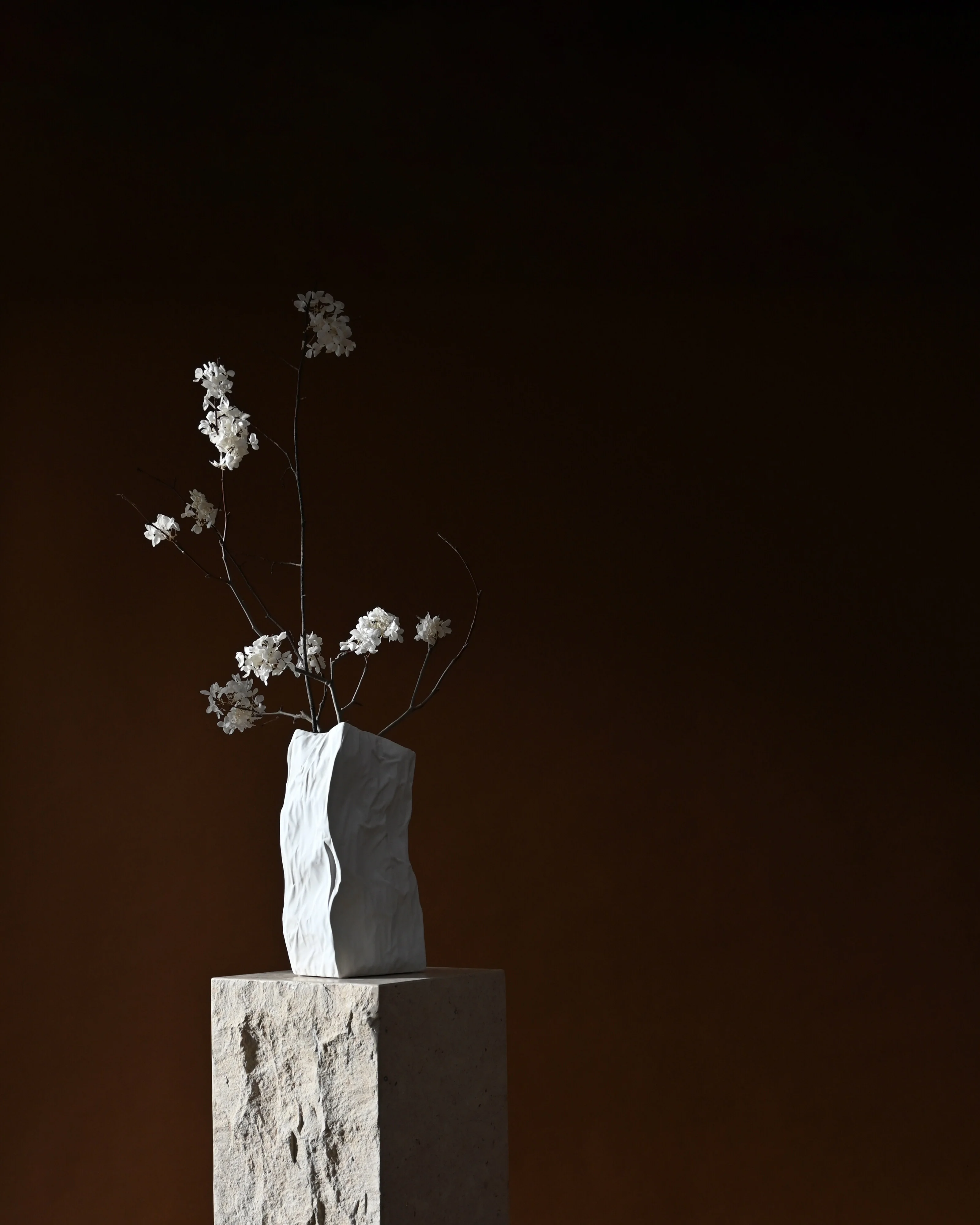 Kami Vase, Medio - Bone White - Image 3