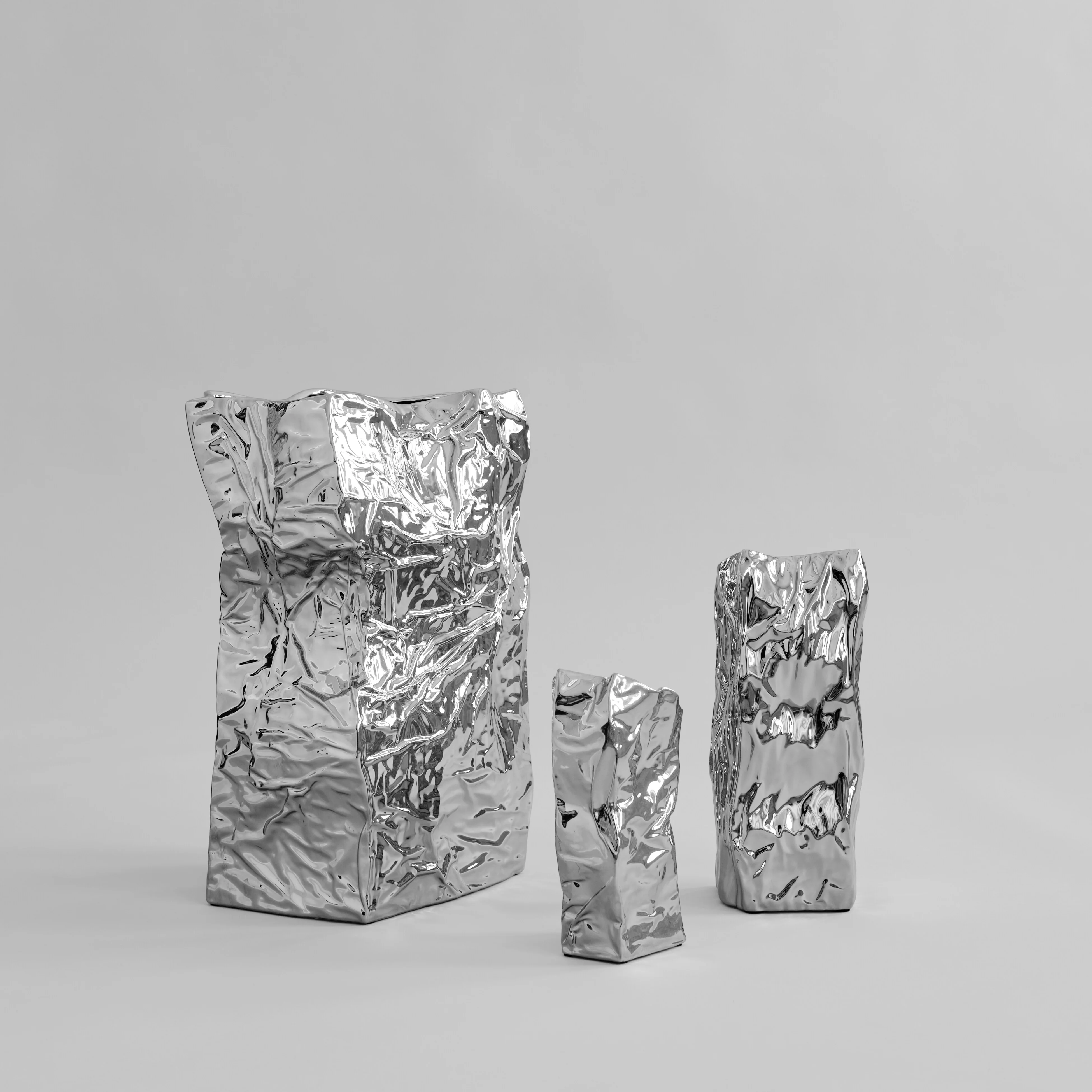 Kami Vase, Mini - Chrome - Image 12