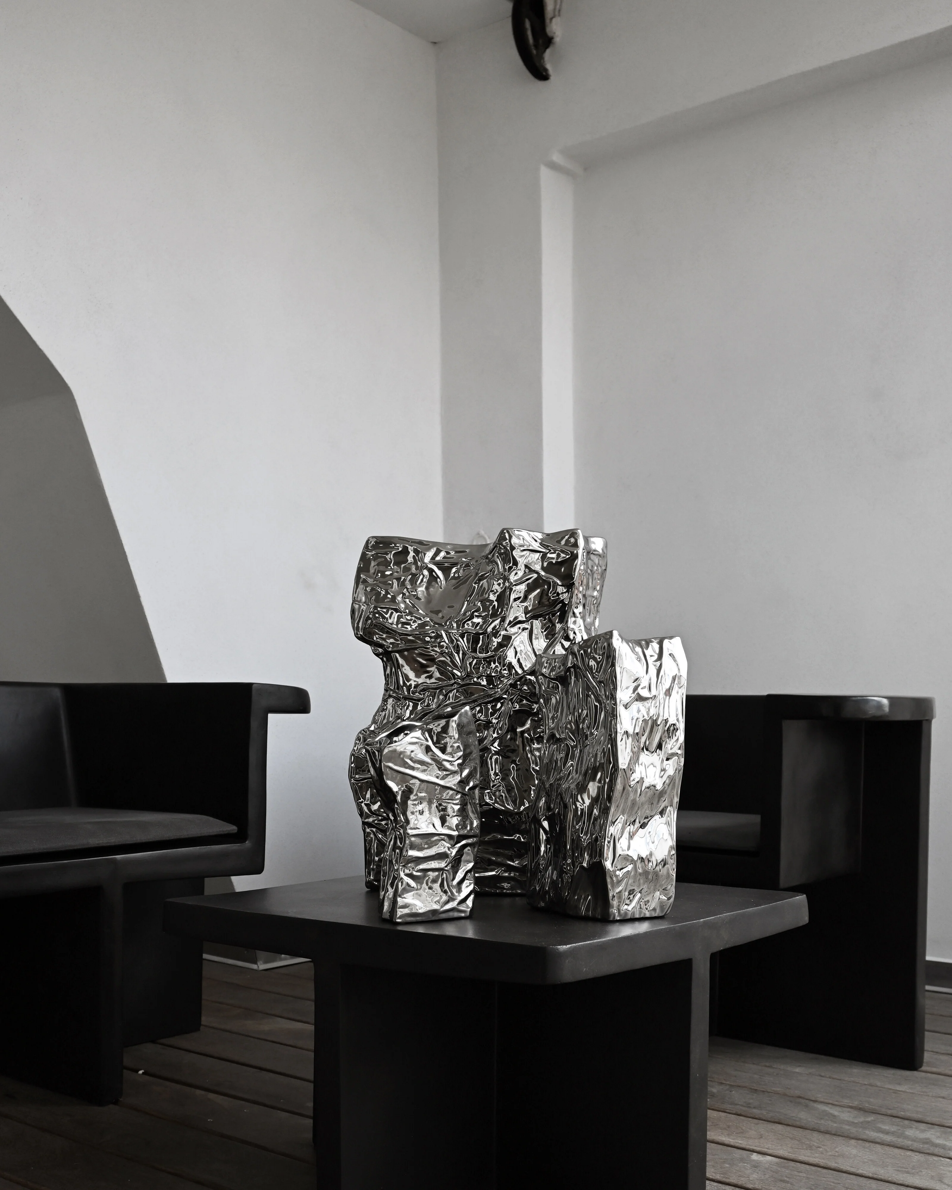 Kami Vase, Mini - Chrome - Image 5