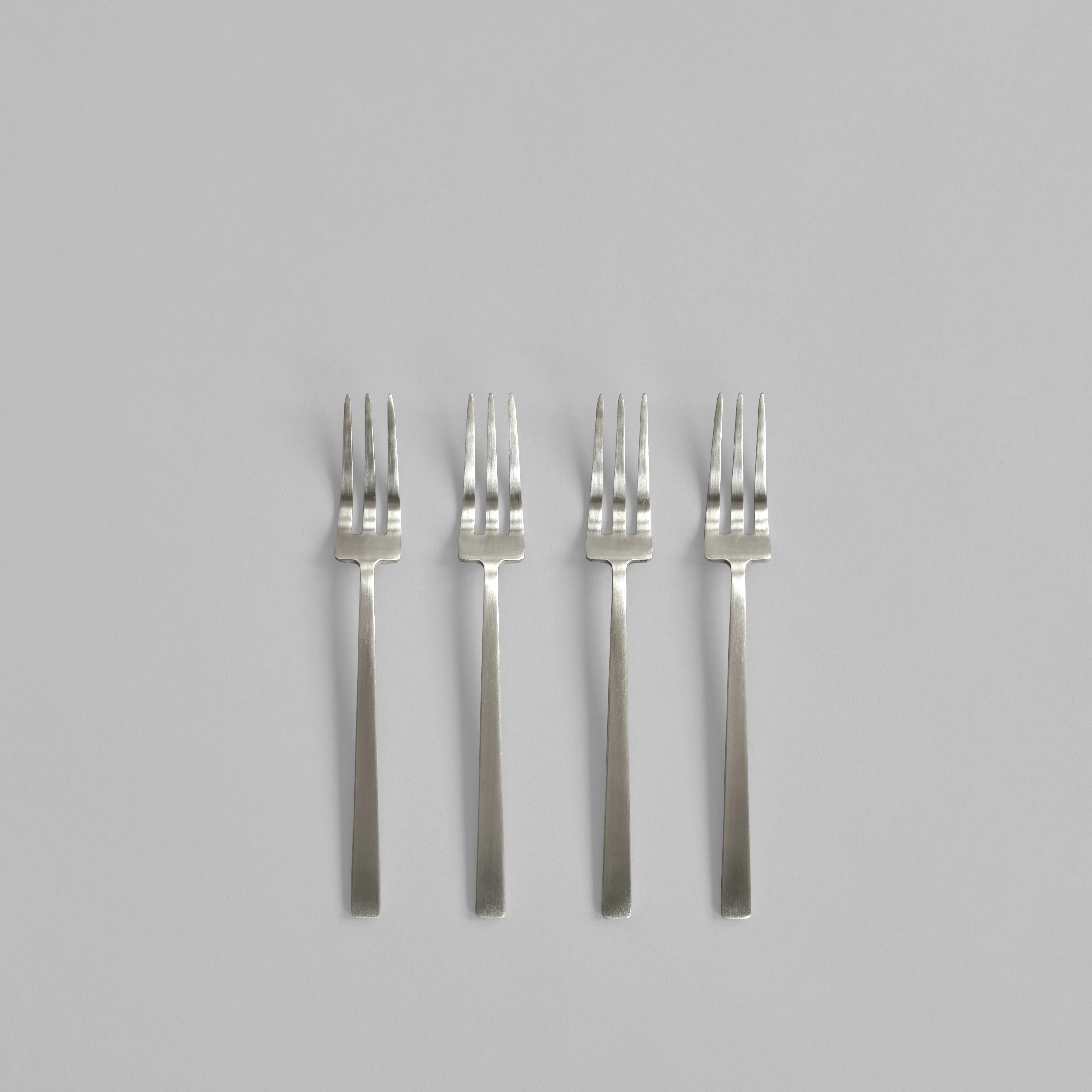 Kogei Dessert Fork - Brushed Steel - Image 6