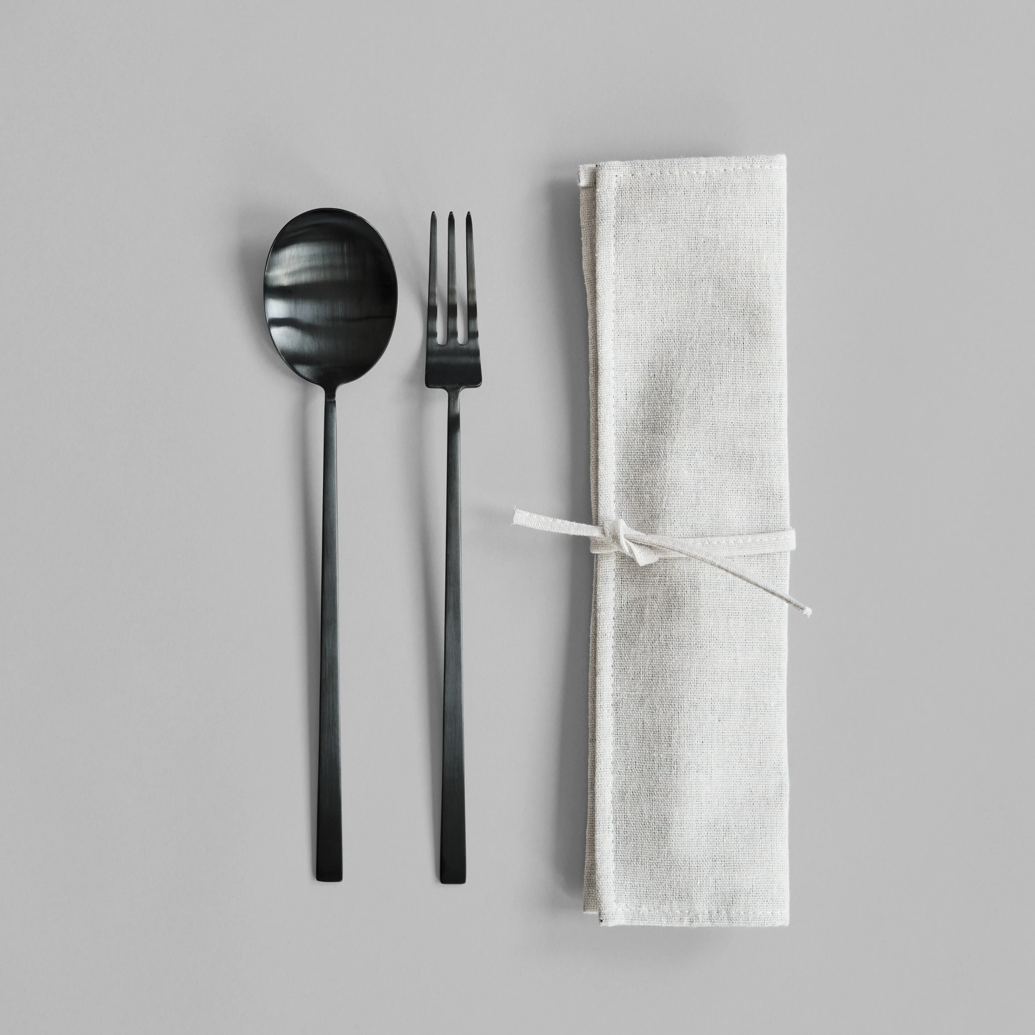Kogei Salad Servers - Black - Image 8