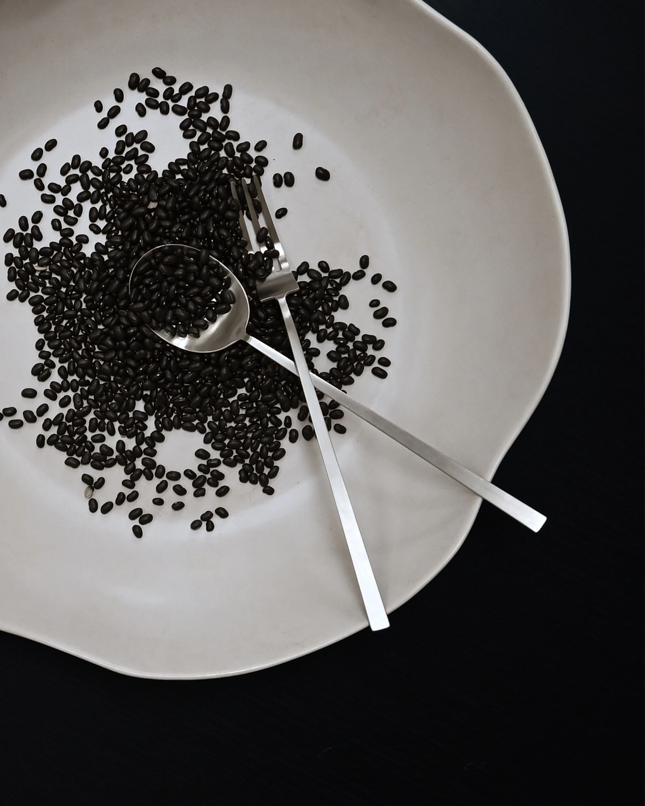 Kogei Salad Servers - Brushed Steel - Image 2