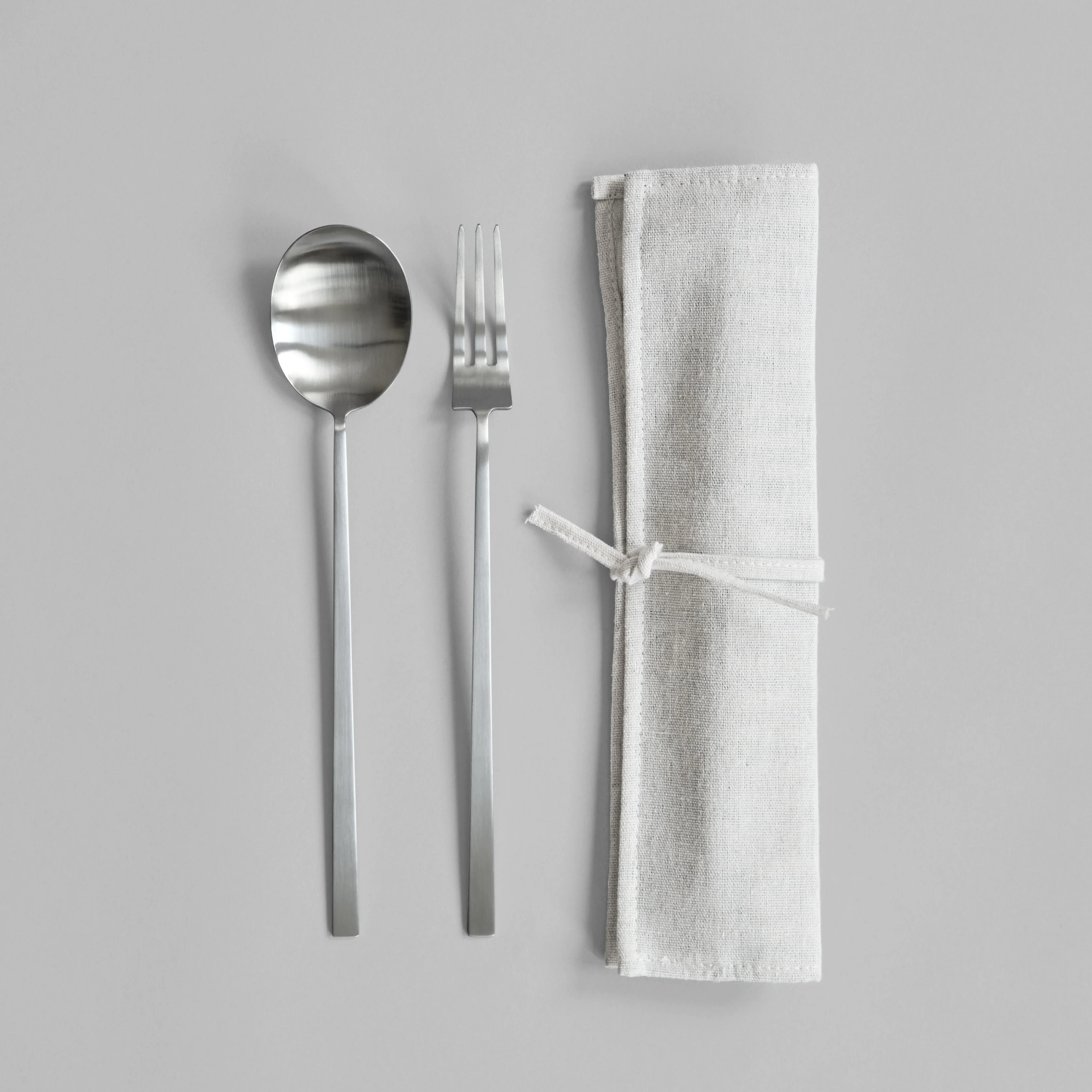Kogei Salad Servers - Brushed Steel - Image 8