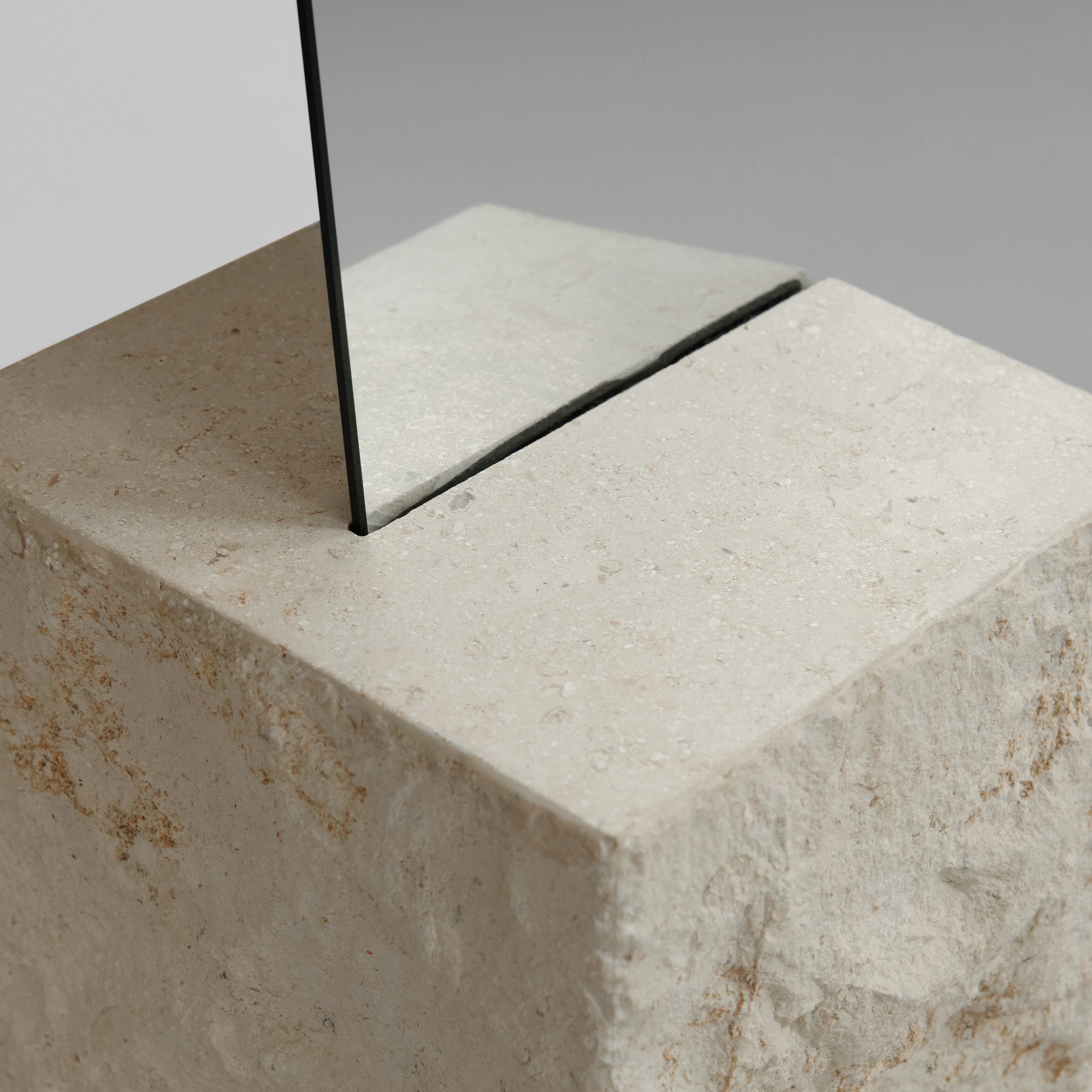 Kubis Mirror - Limestone - Image 5