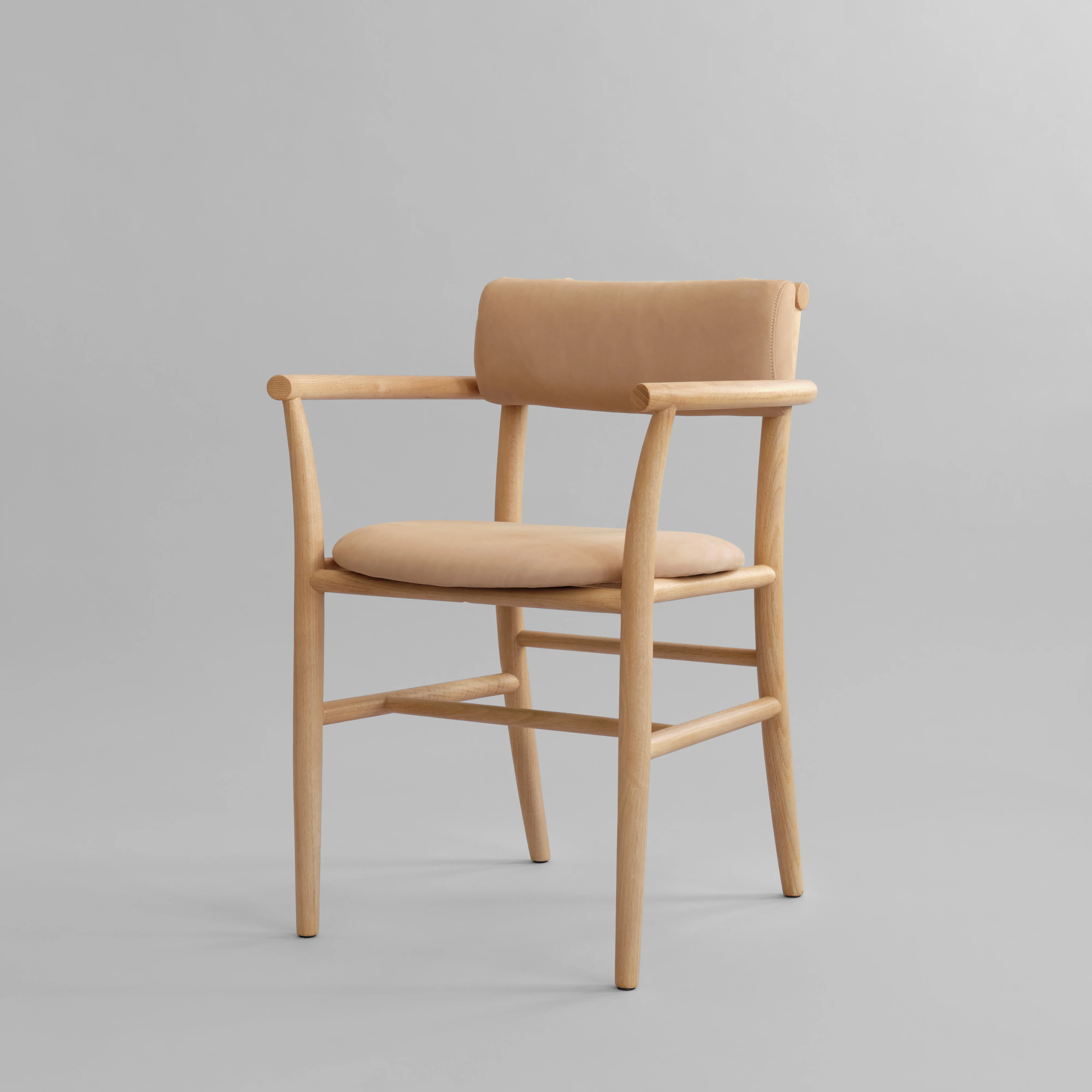 Nama Dining Chair, Armrest - Nubuck - Image 4