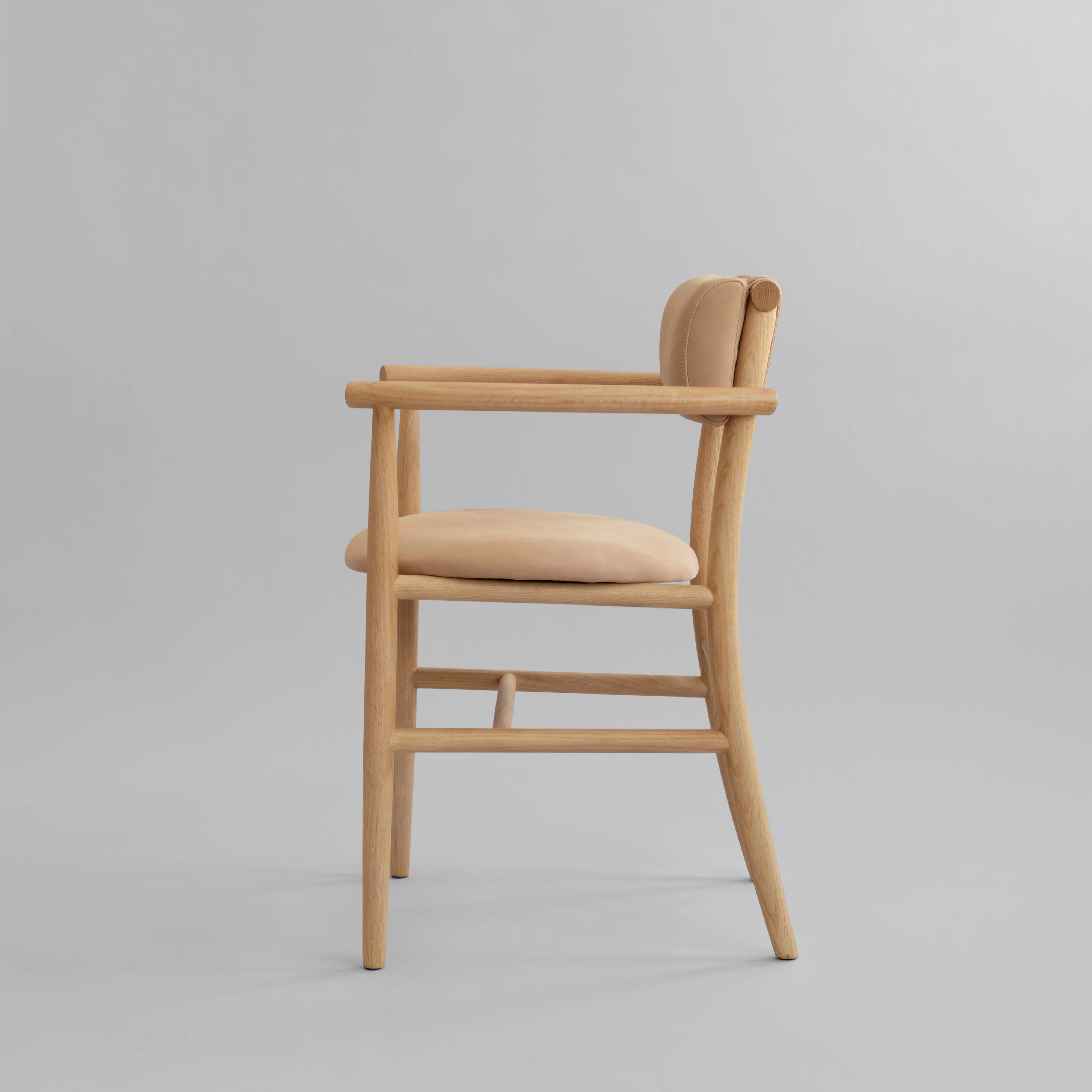 Nama Dining Chair, Armrest - Nubuck - Image 5