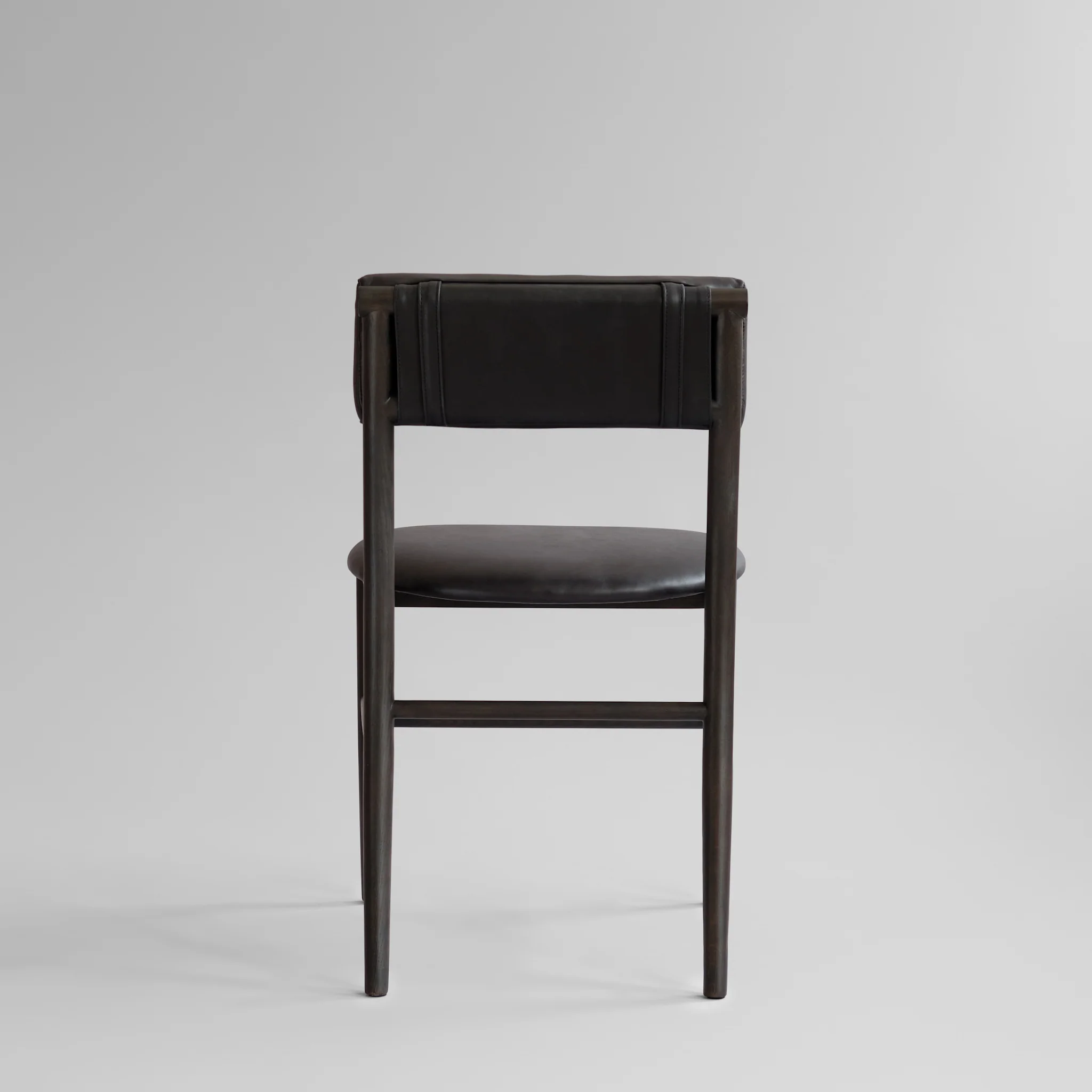 Nama Dining Chair - Coffee Black Oak, Aniline Leather Black - Image 8