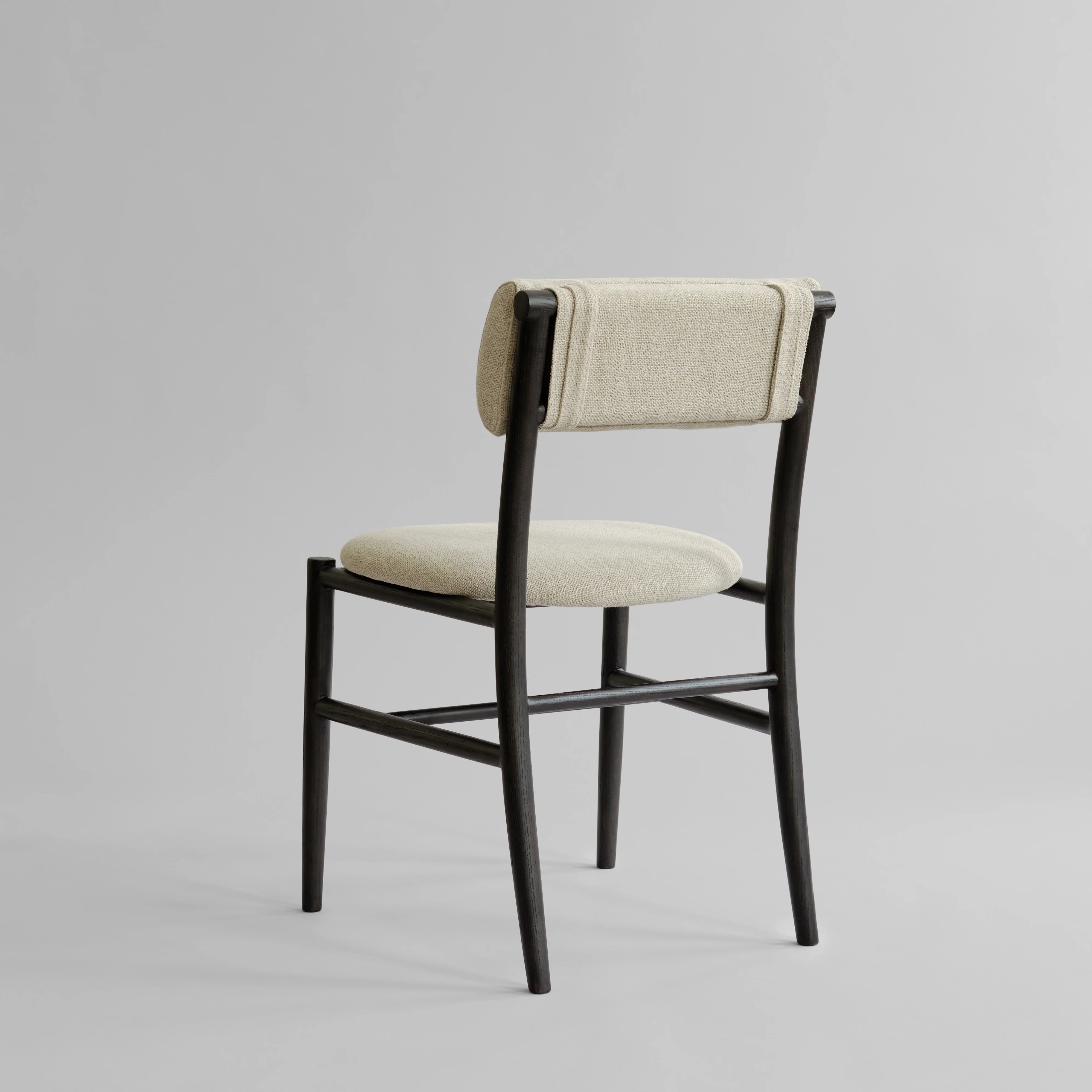 Nama Dining Chair, Coffee Black - Linen - Image 5