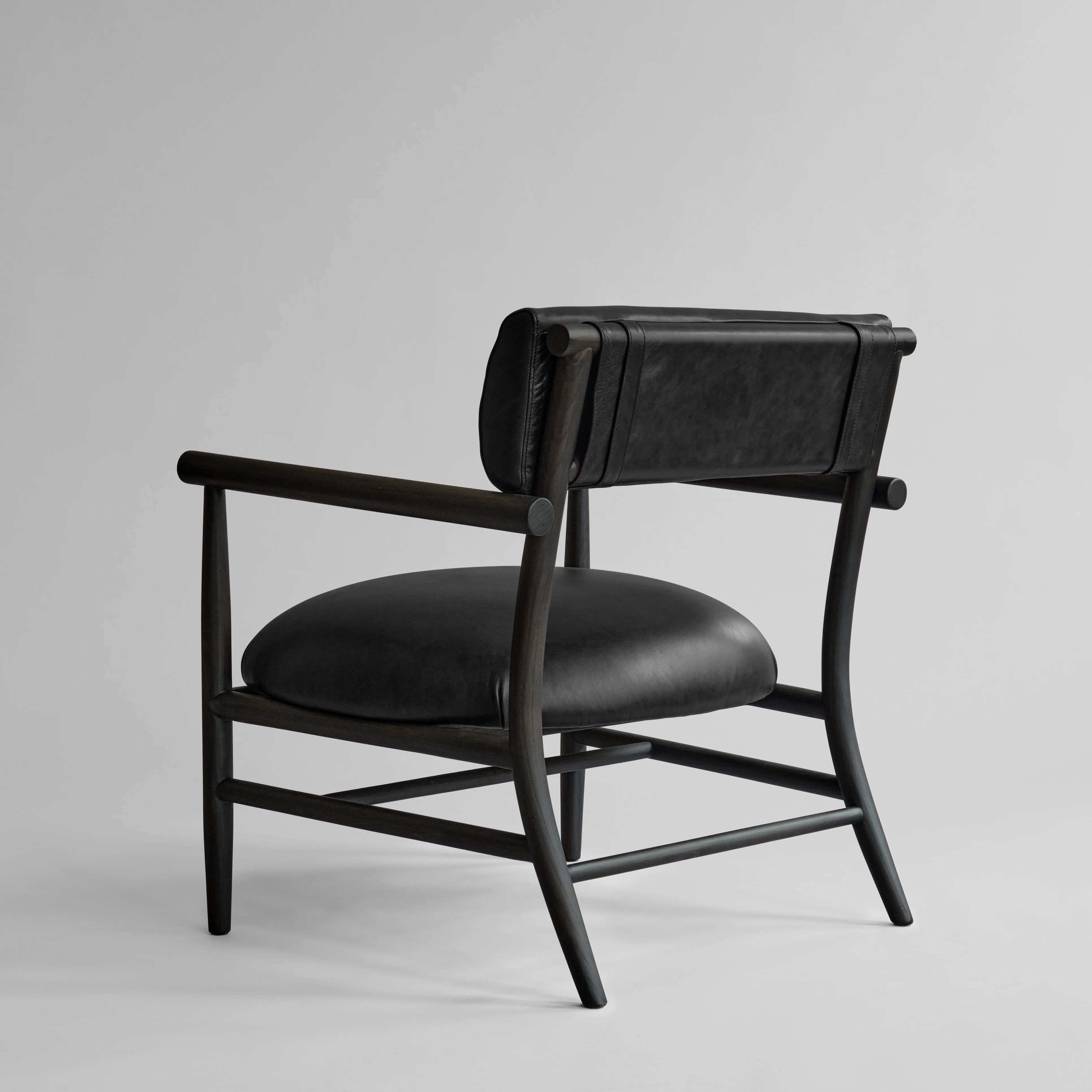 Nama Lounge Chair - Aniline leather black - Image 8