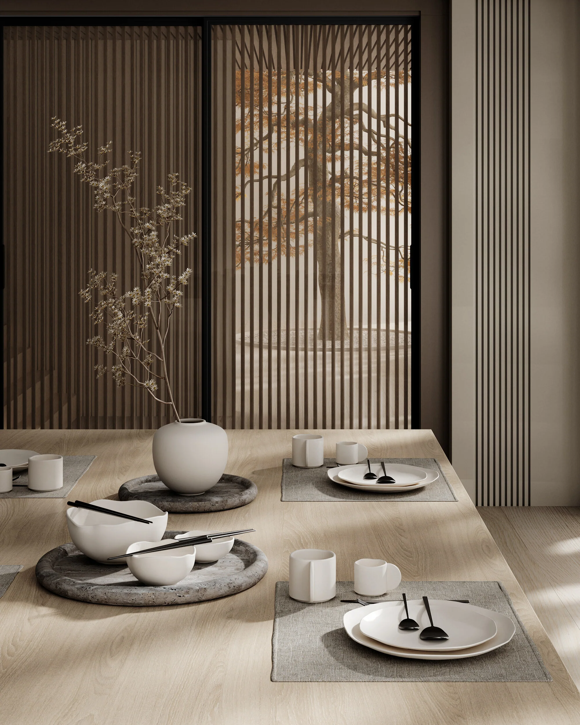 Native Dinner Set - Birch - Image 15