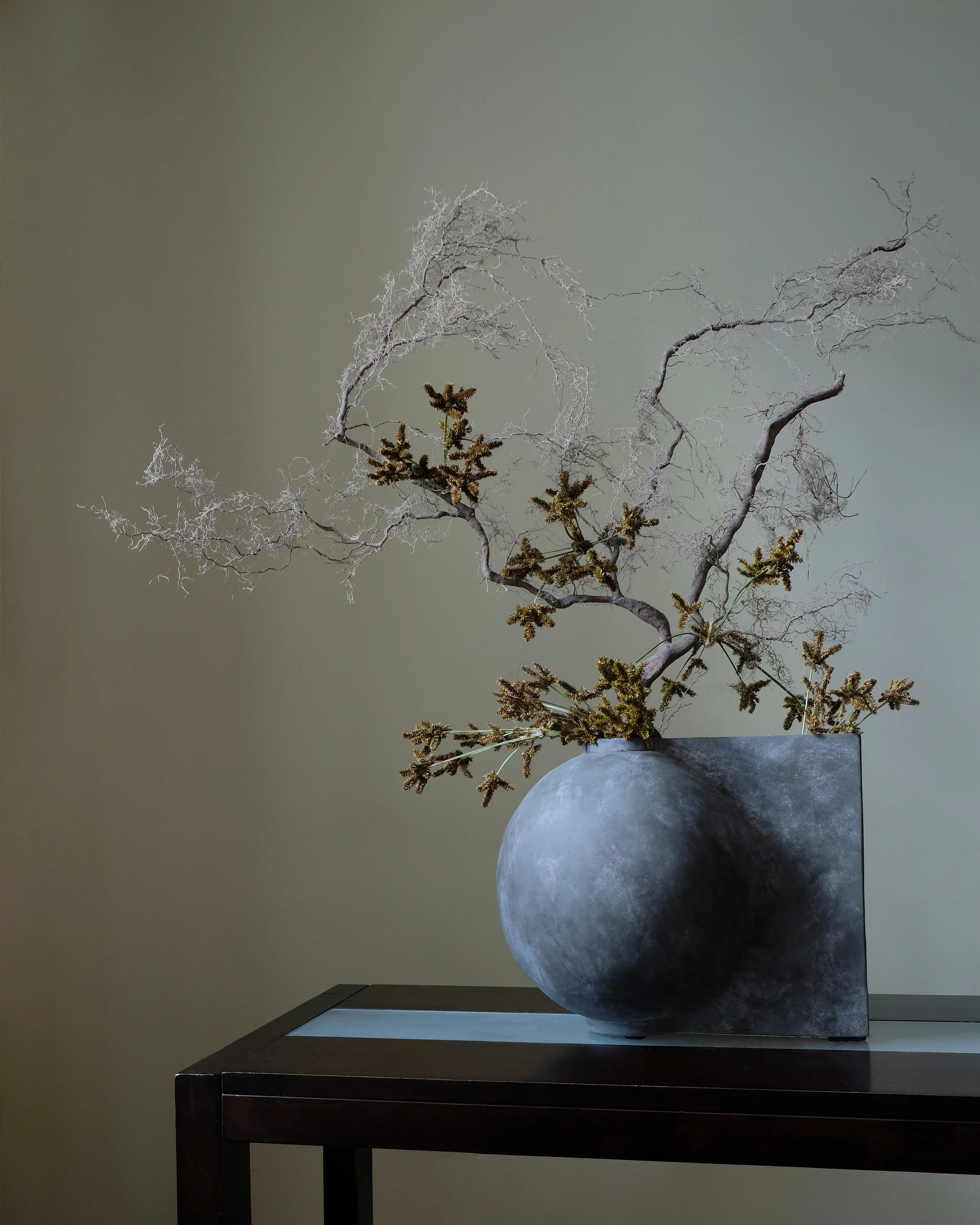 Offset Vase, Mini - Dark Grey - Image 2