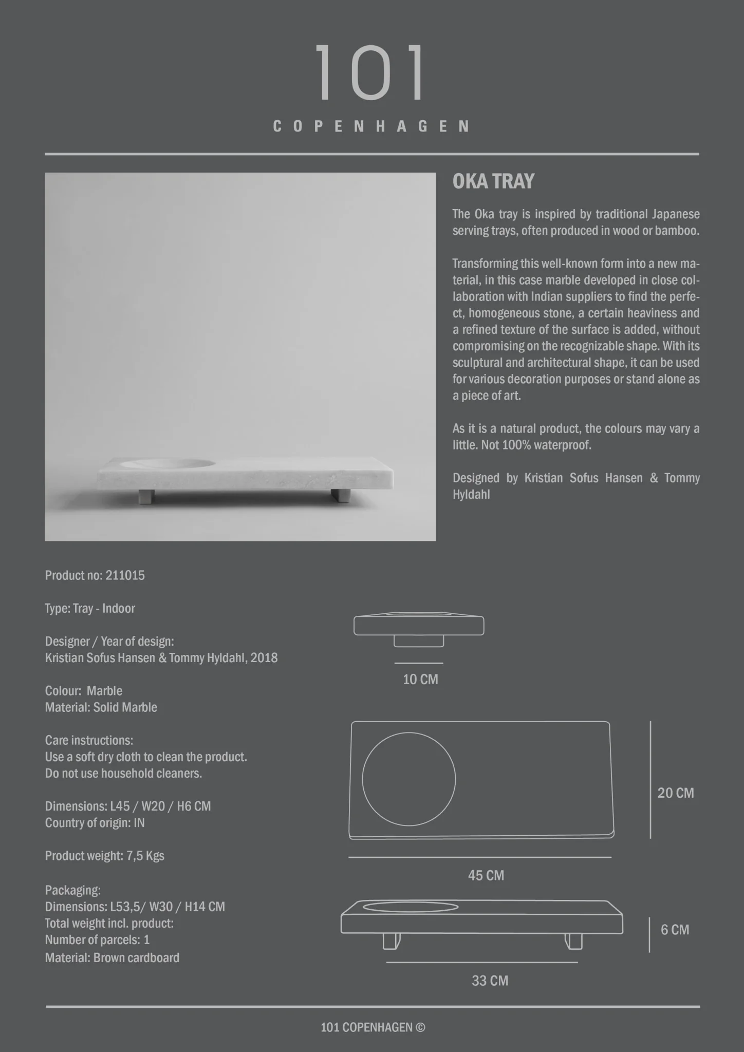 Oka Tray - Marble - Image 8