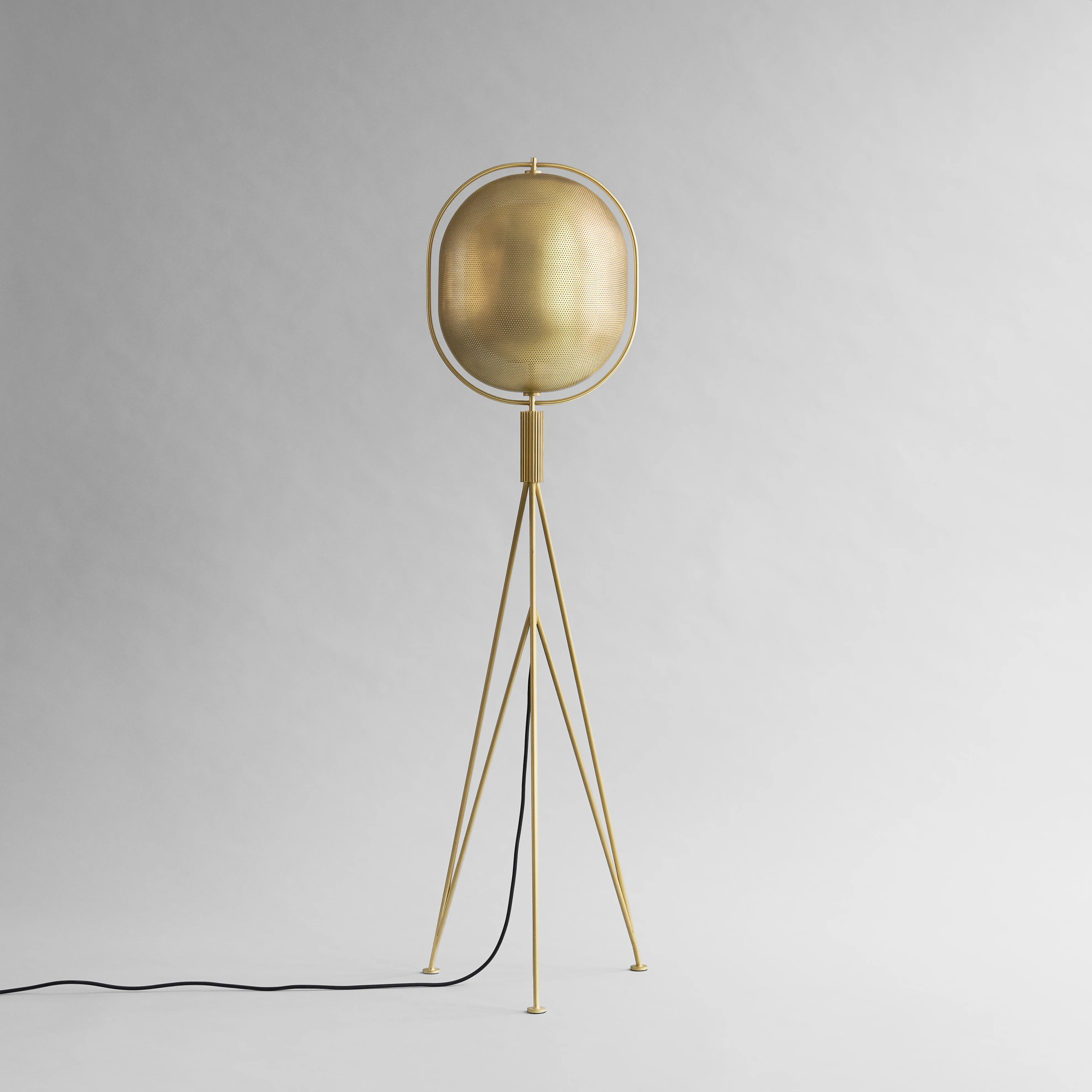 Pearl Floor Lamp - Brass - Image 6