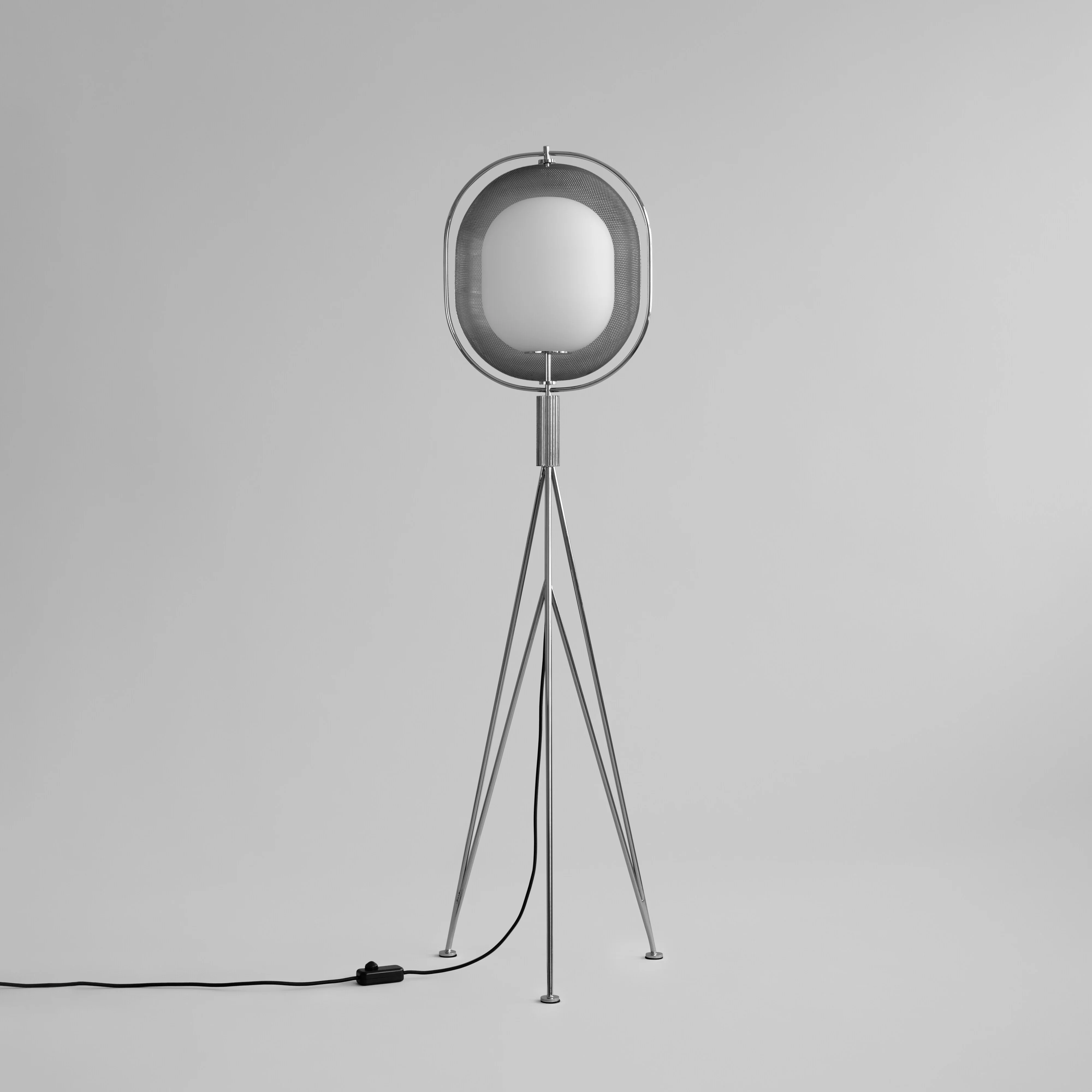 Pearl Floor Lamp - Chrome - Image 4