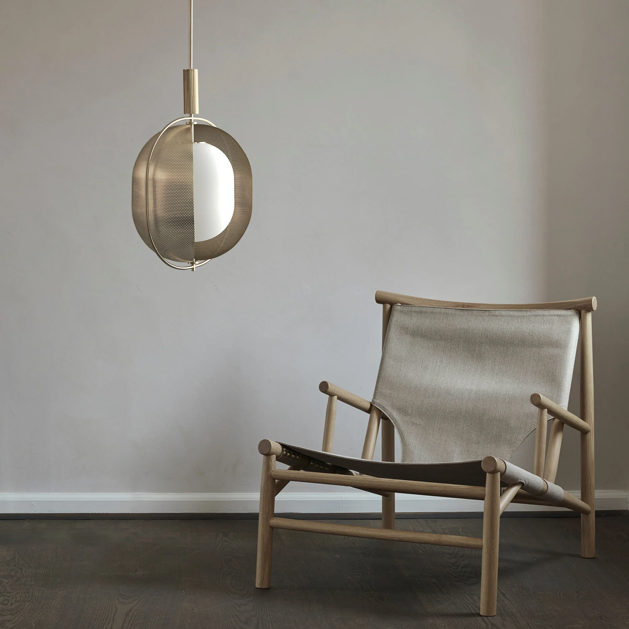 Pearl Pendant - Brass - Image 4