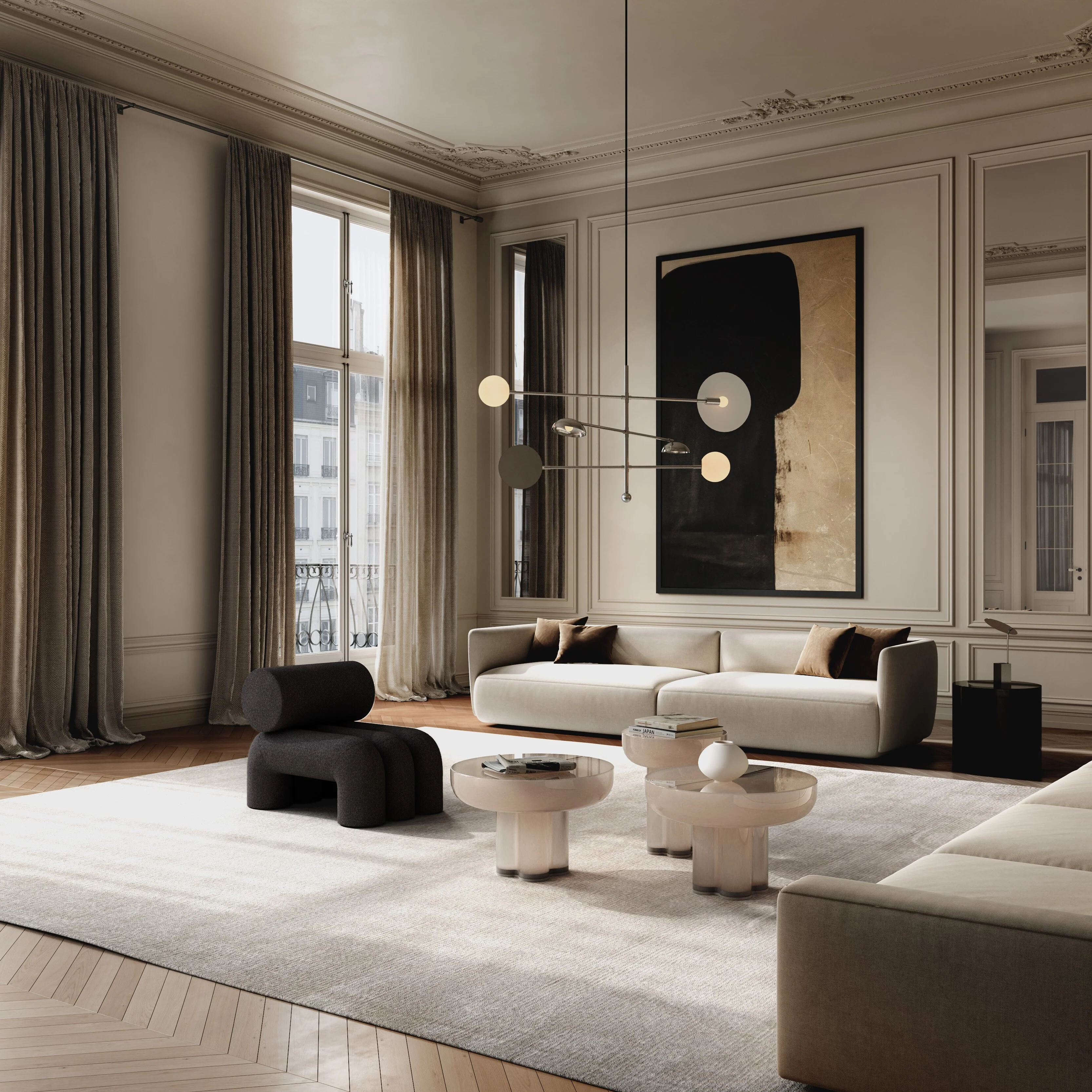 Sahn Chandelier - Chrome (5m) - Image 3