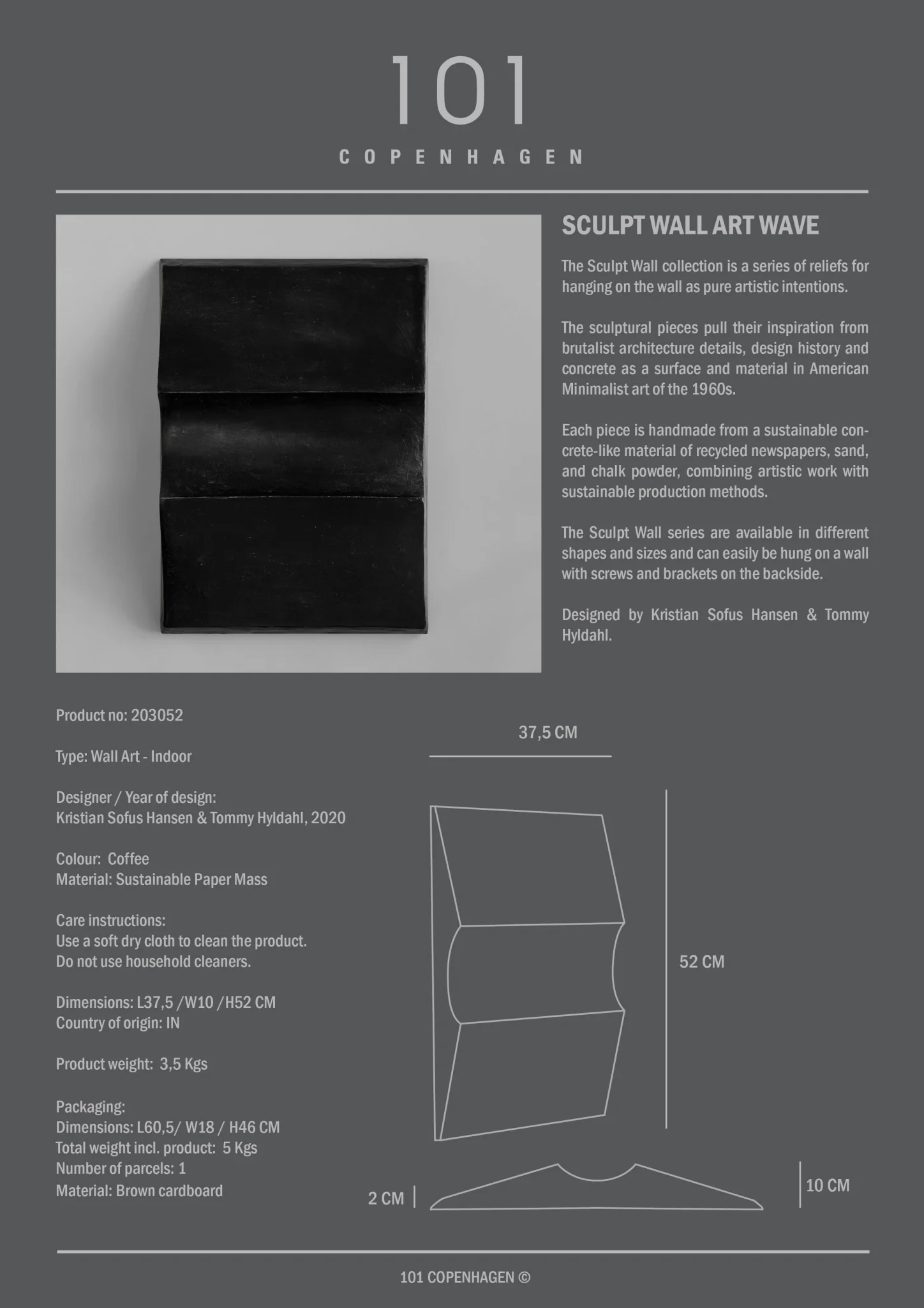 Sculpt Art, Wave, Mini - Coffee - Image 11