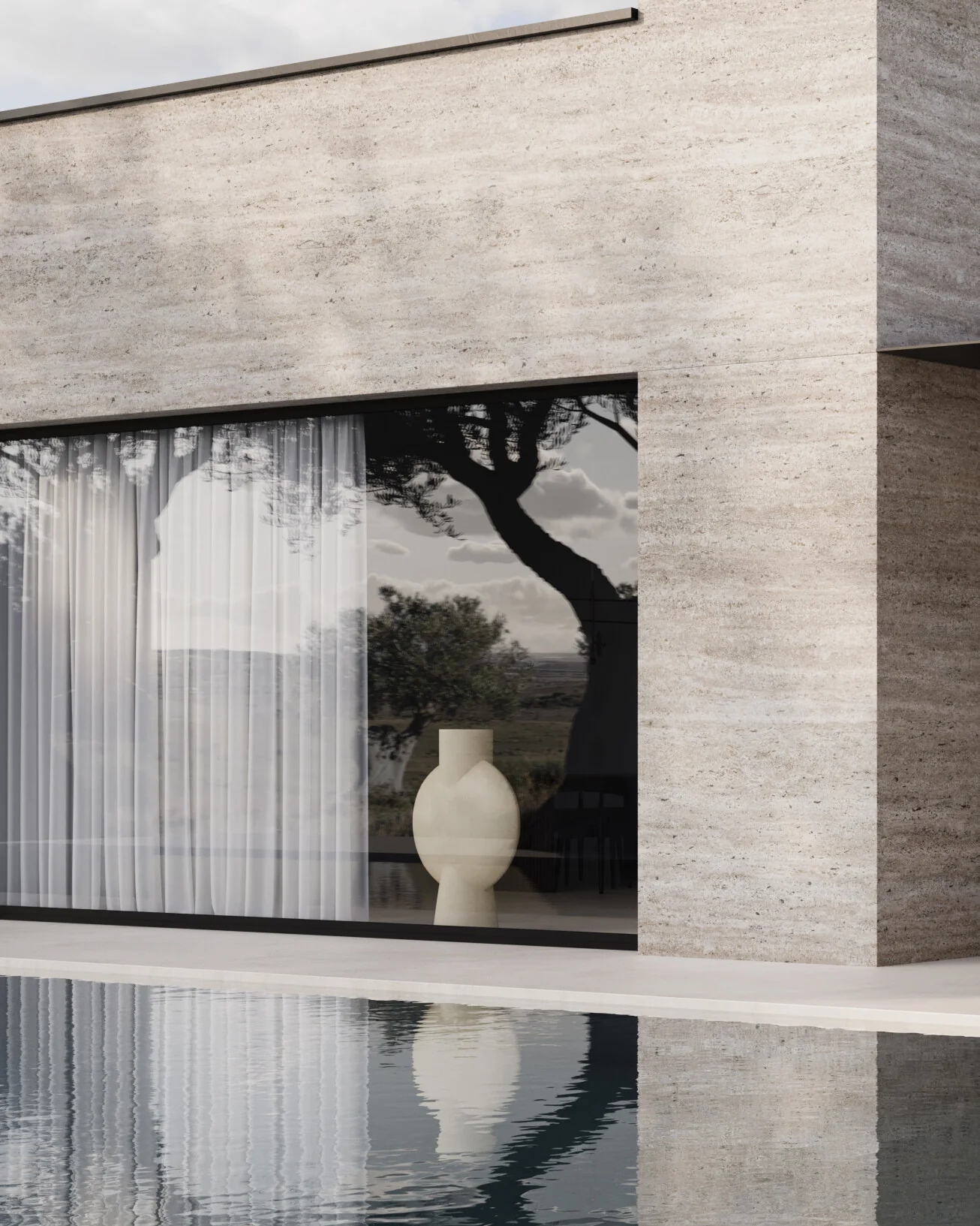 Sphere Vase Bubl, Giant - Sand - Image 2