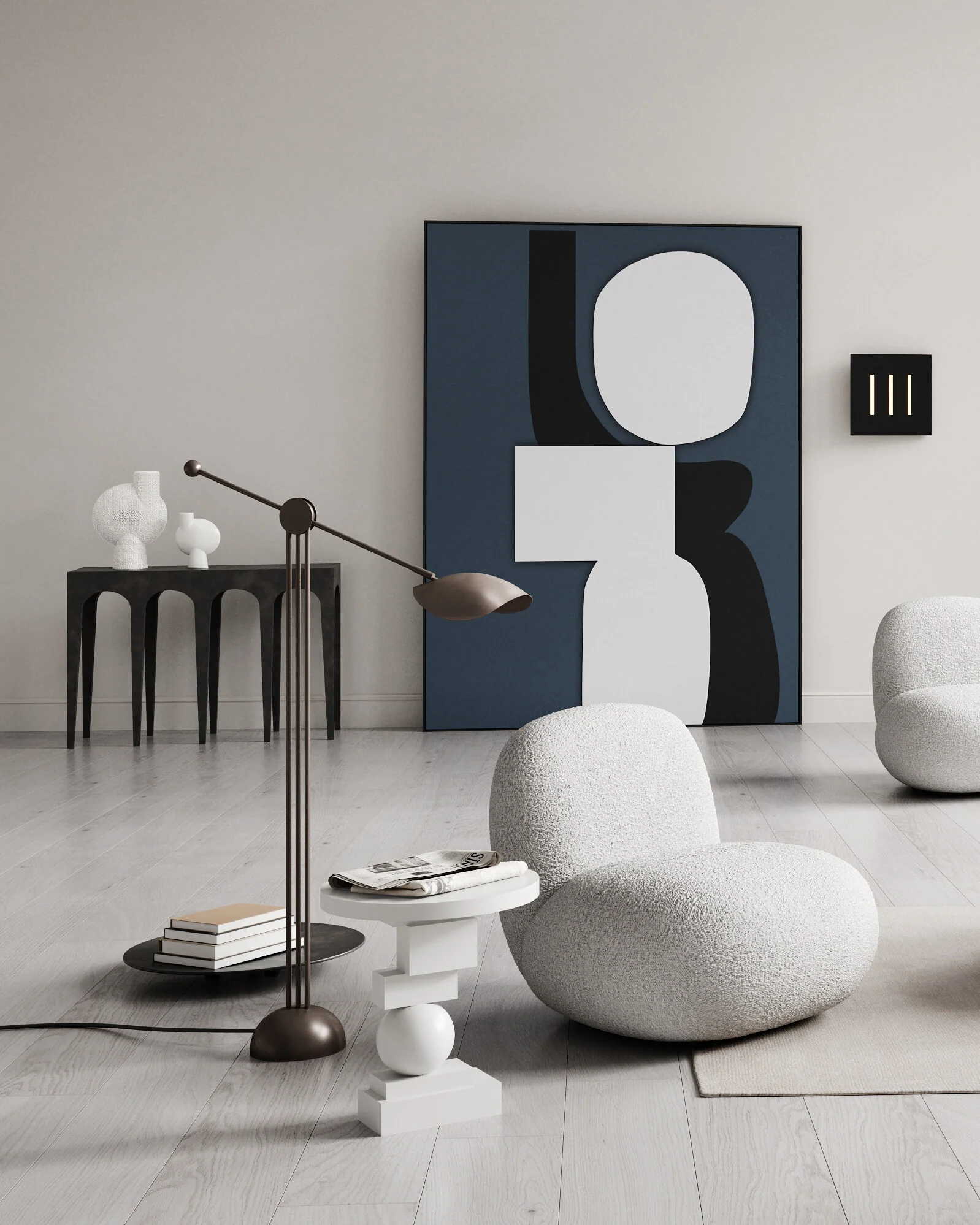 Sphere Vase Bubl Shisen, Big - Bone White - Image 2