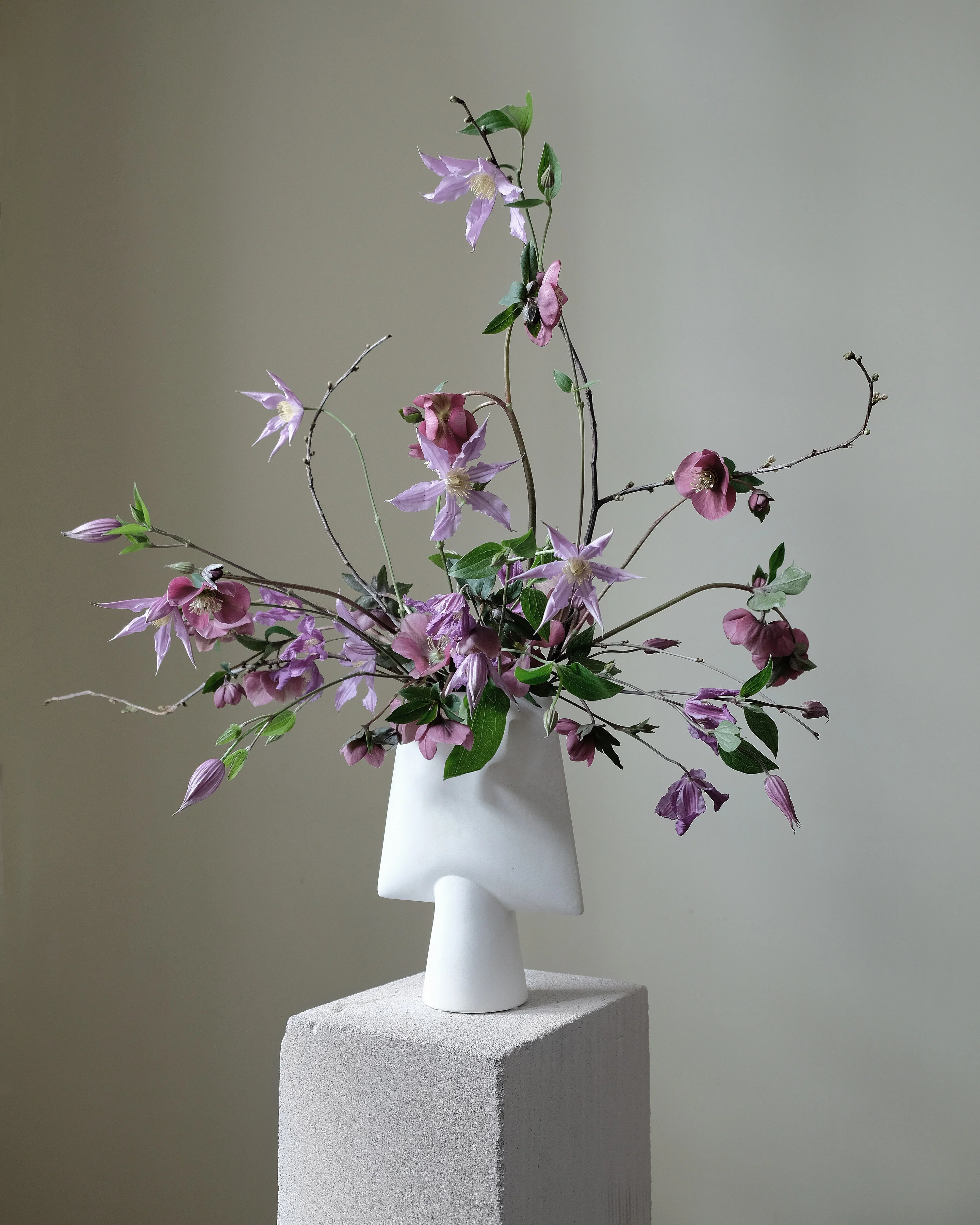 Sphere Vase Square, Mini - Bone White - Image 3