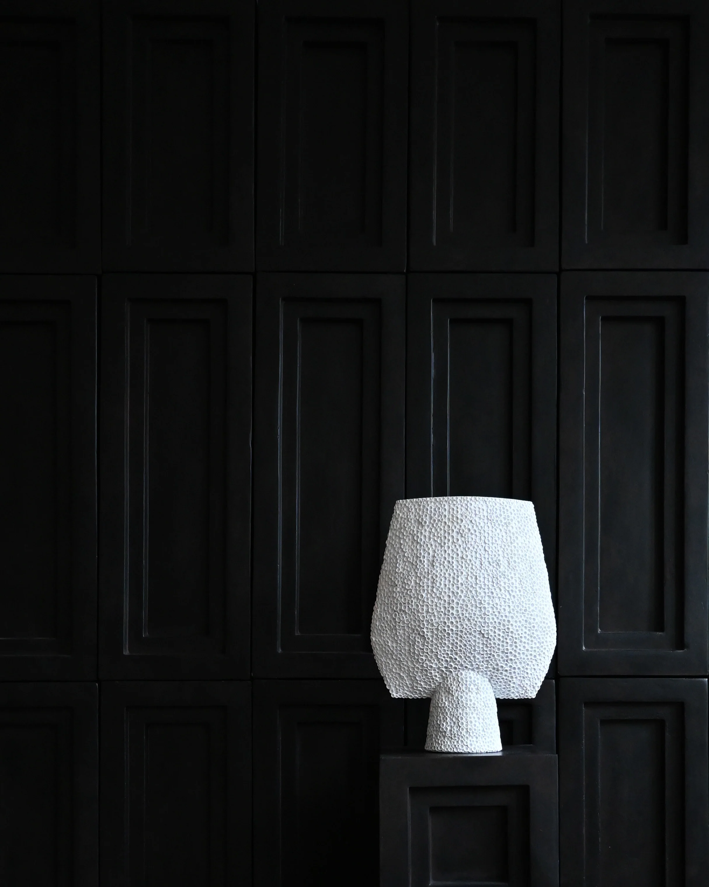 Sphere Vase Square Shisen, Big - Bone White - Image 2