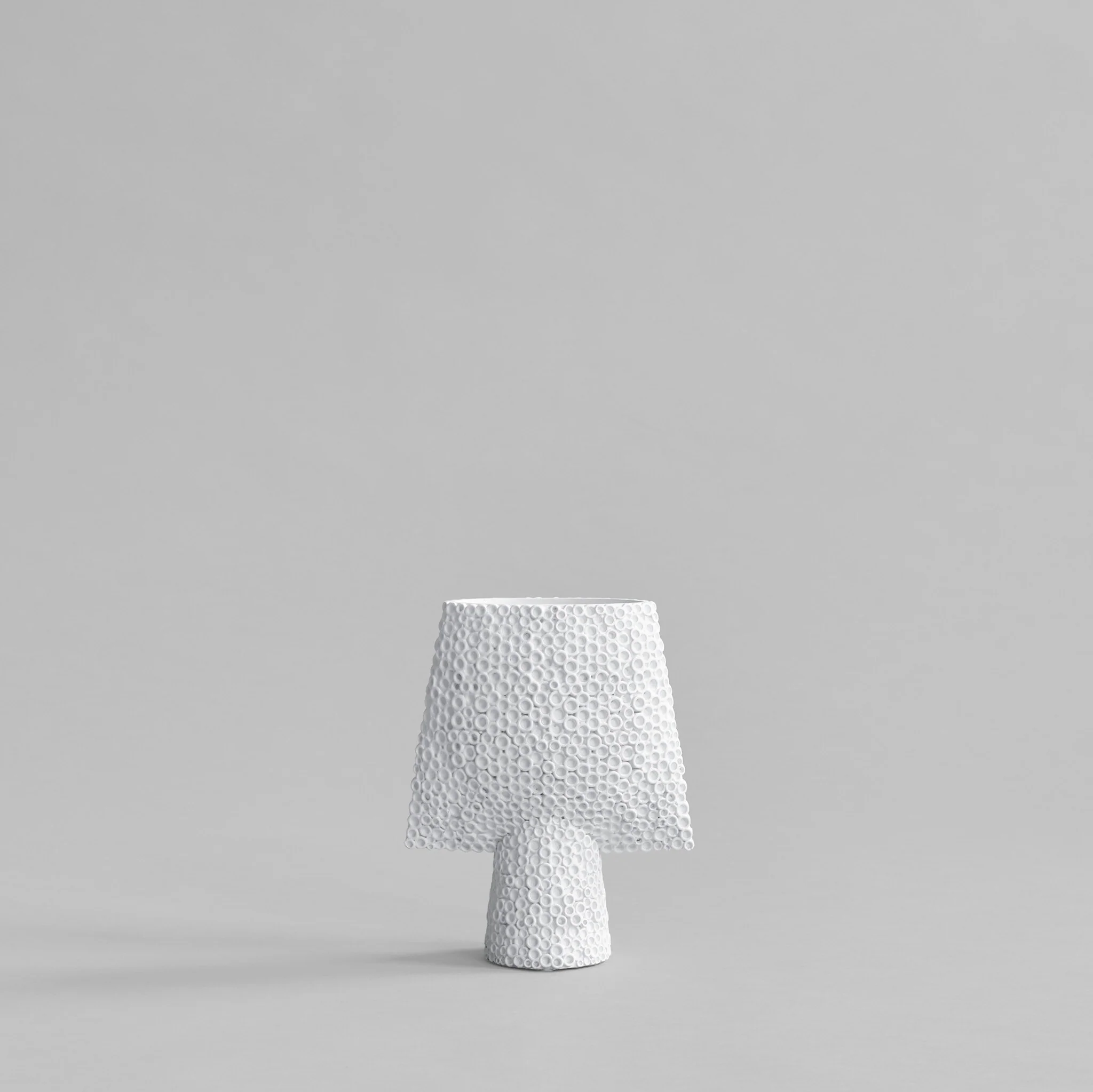 Sphere Vase Square Shisen, Mini - Bone White